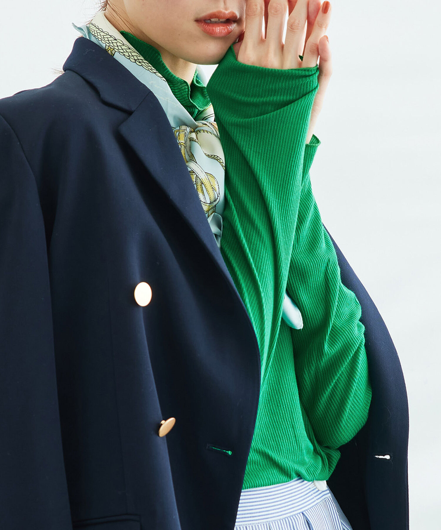 Rope&rsquo;Picnic「【WEB限定カラー:チャコール,オレンジ】シアーカットタートル」|Tシャツ・カットソー|