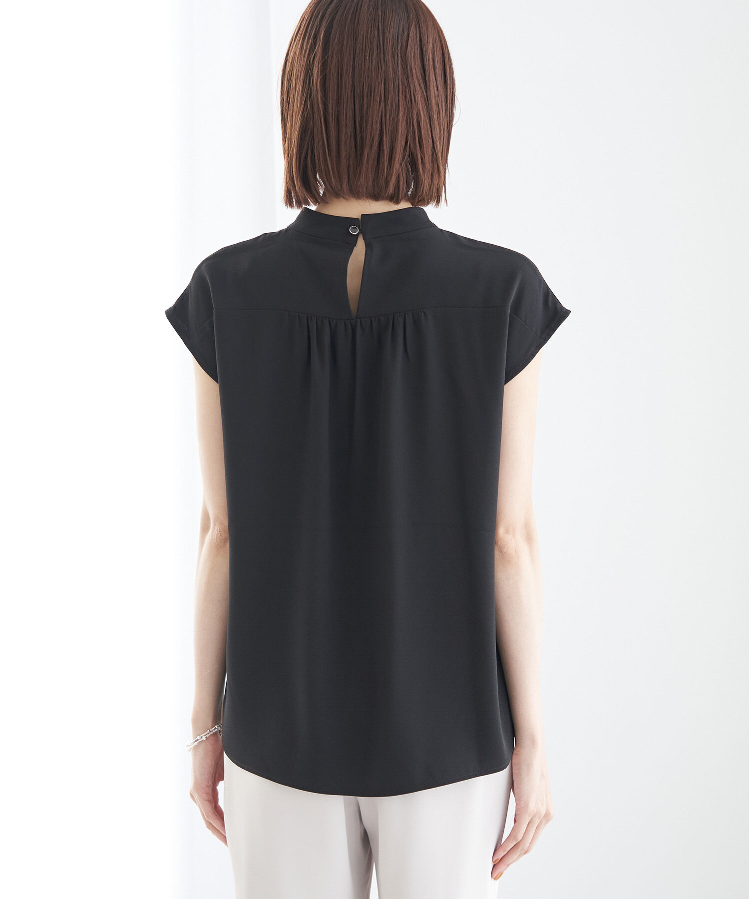 Rope&rsquo;Picnic「【WEB限定カラー:モカ,クリーム】2WAY/ボウタイフレンチスリーブブラウス」|シャツ・ブラウス|