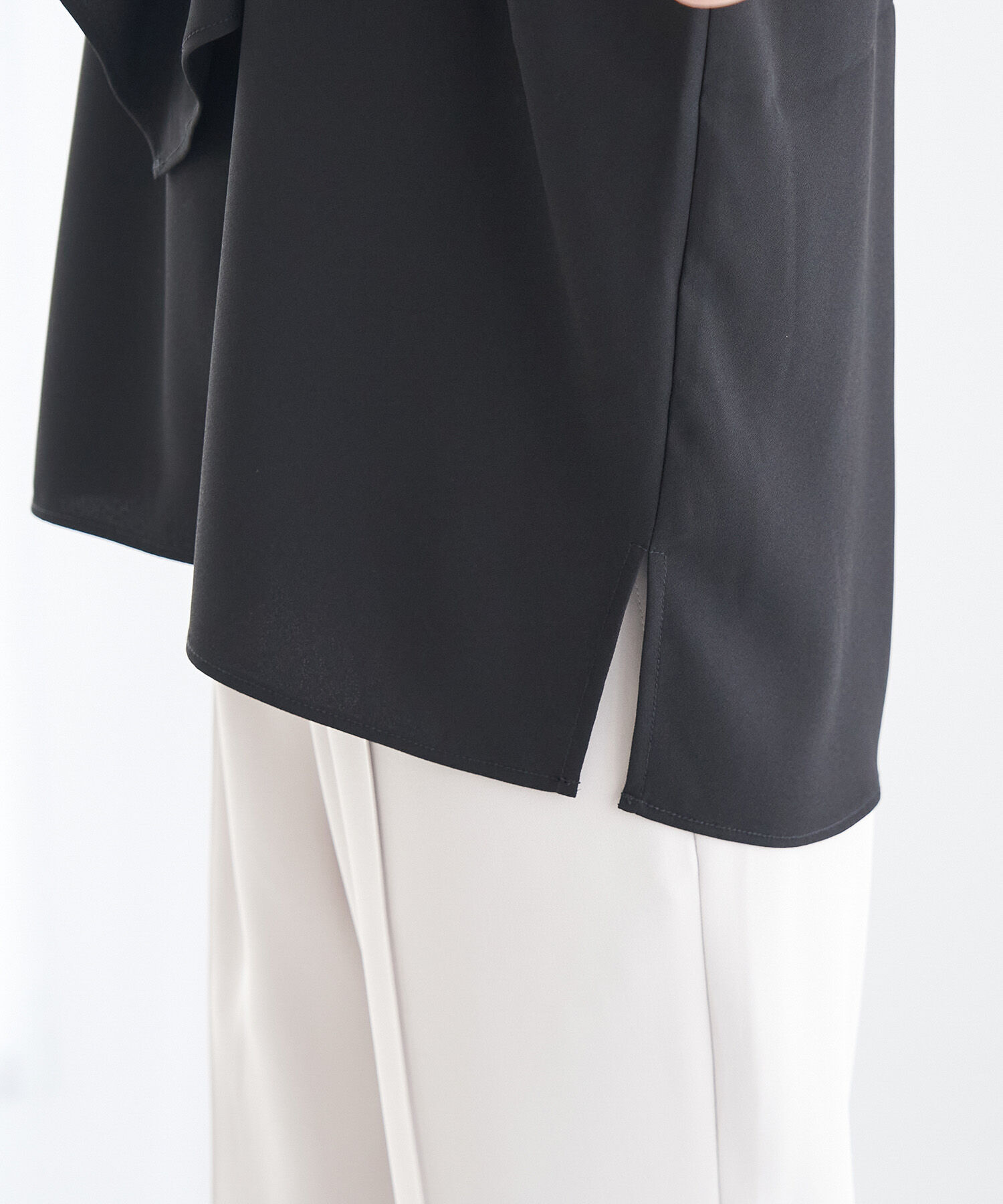 Rope&rsquo;Picnic「【WEB限定カラー:モカ,クリーム】2WAY/ボウタイフレンチスリーブブラウス」|シャツ・ブラウス|