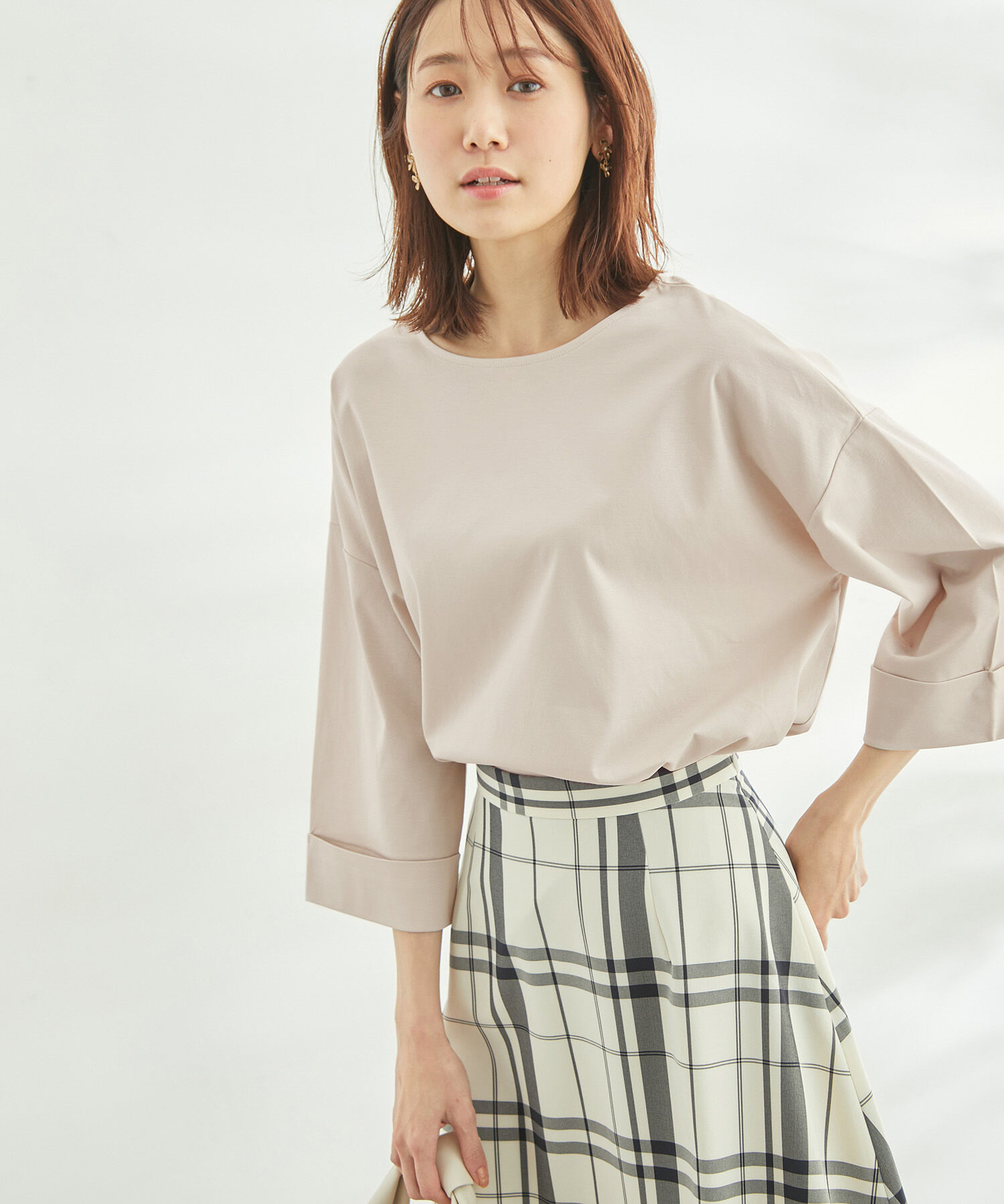 Rope&rsquo;Picnic「60シルケットカットトップス 」|Tシャツ・カットソー|ベージュ(27)