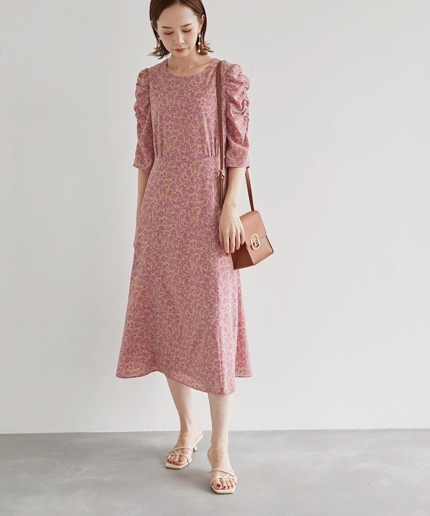 Rope&rsquo;Picnic「リンクコーデ/花柄ワンピース」|ワンピース|