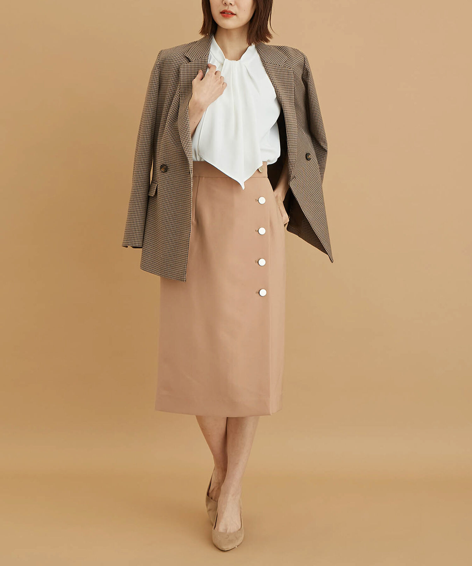 Rope&rsquo;Picnic「メタル釦スカート」|スカート|