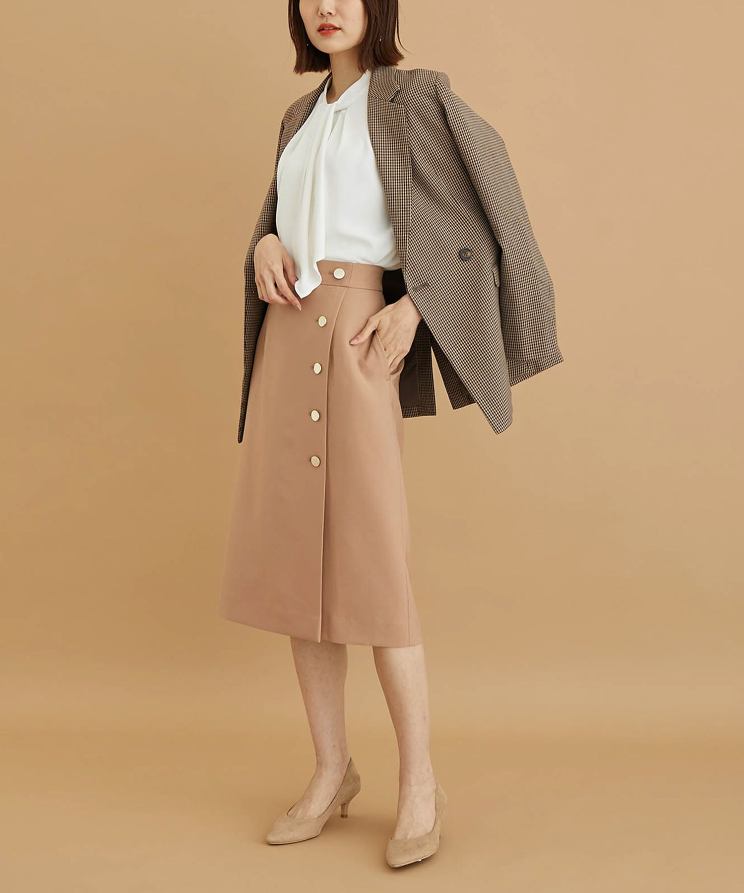 Rope&rsquo;Picnic「メタル釦スカート」|スカート|