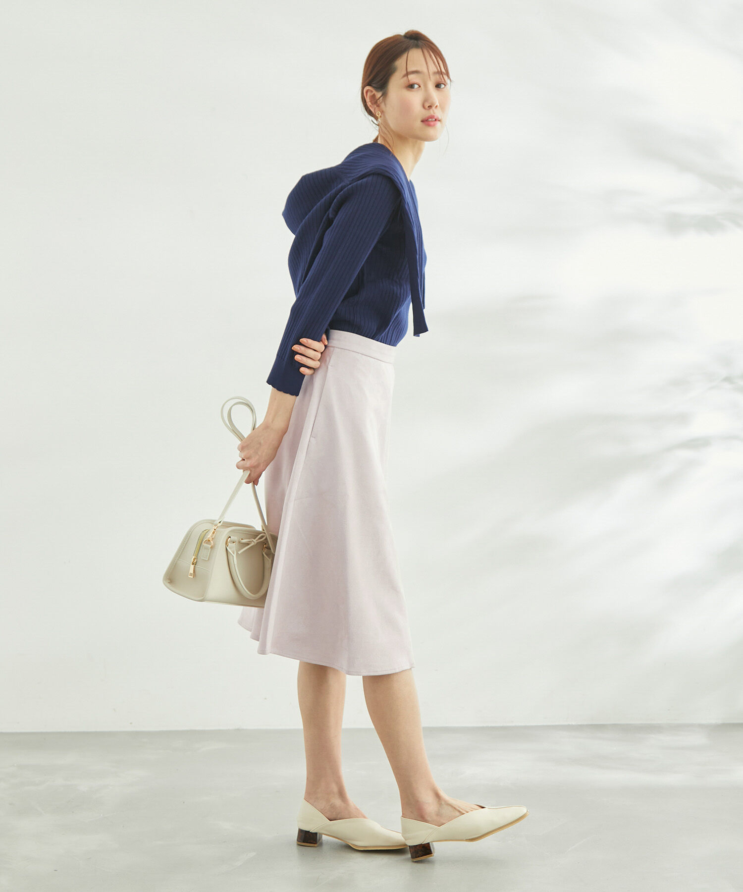 Rope&rsquo;Picnic「リサイクルポリエステルダンボールフレアスカート」|スカート|