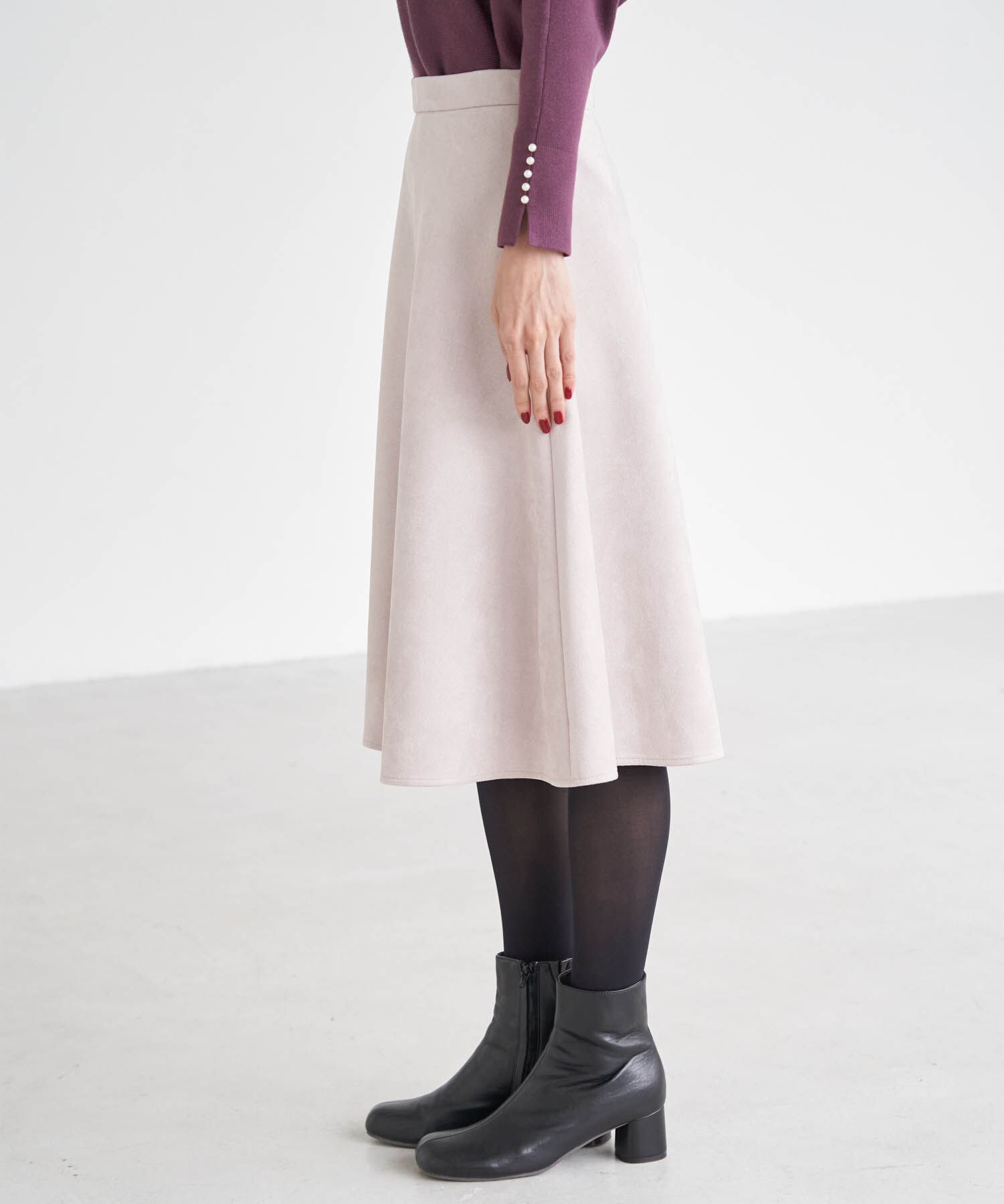 Rope&rsquo;Picnic「リサイクルポリエステルダンボールフレアスカート」|スカート|