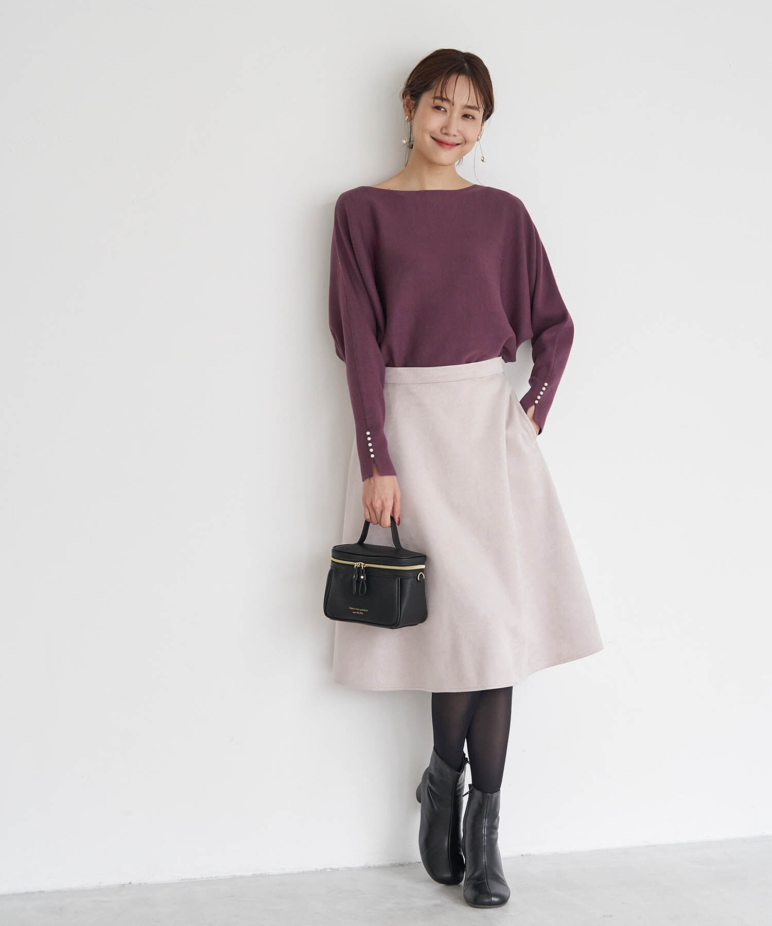 Rope&rsquo;Picnic「リサイクルポリエステルダンボールフレアスカート」|スカート|