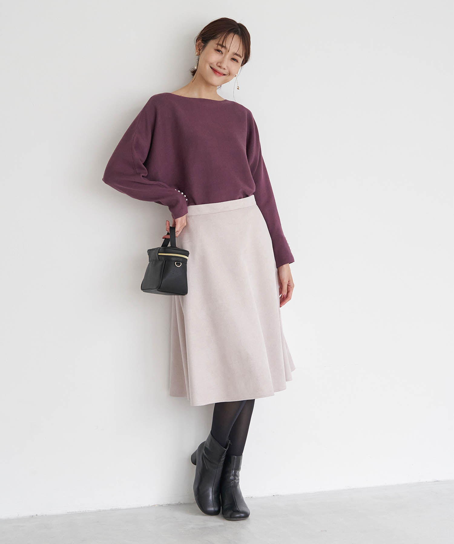 Rope&rsquo;Picnic「リサイクルポリエステルダンボールフレアスカート」|スカート|