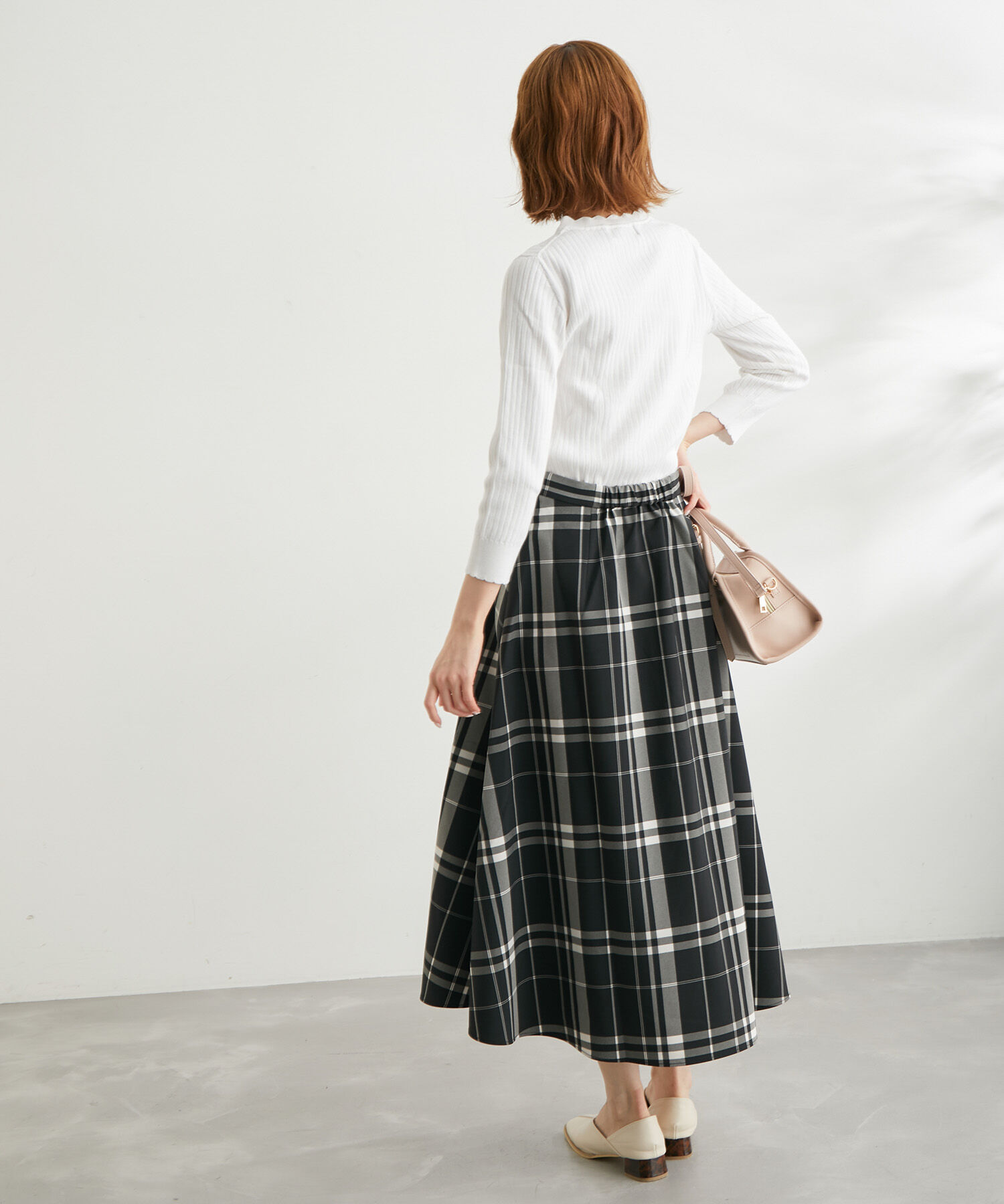 Rope&rsquo;Picnic「チェックボリュームスカート」|スカート|