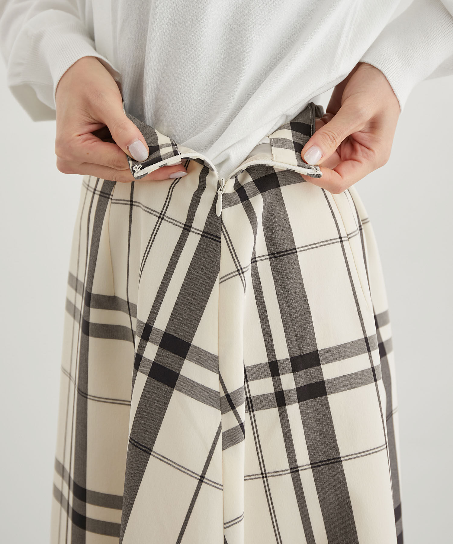 Rope&rsquo;Picnic「チェックボリュームスカート」|スカート|