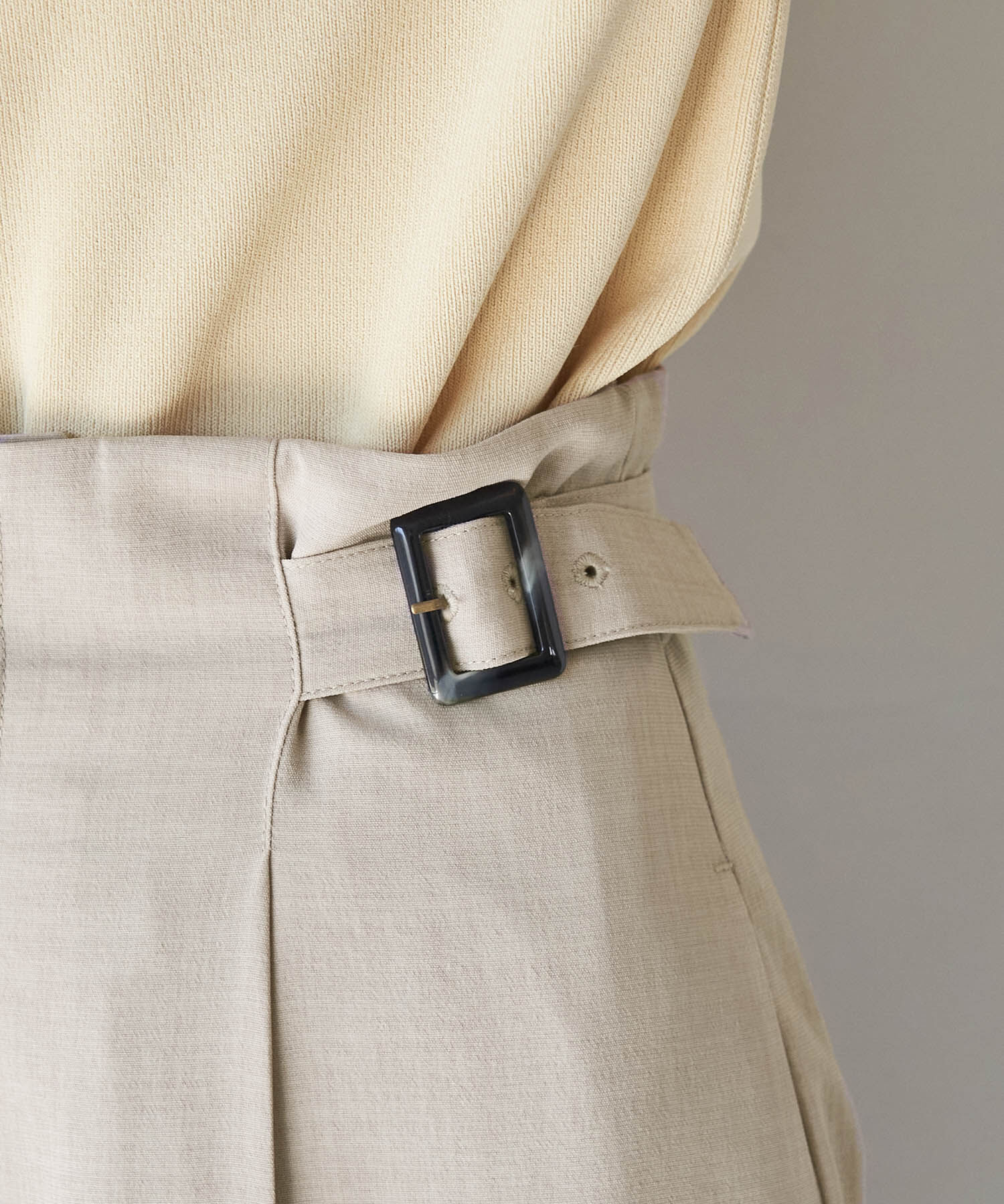 Rope&rsquo;Picnic「セットアップ対応/麻調シアーハイウエストパンツ」|その他|