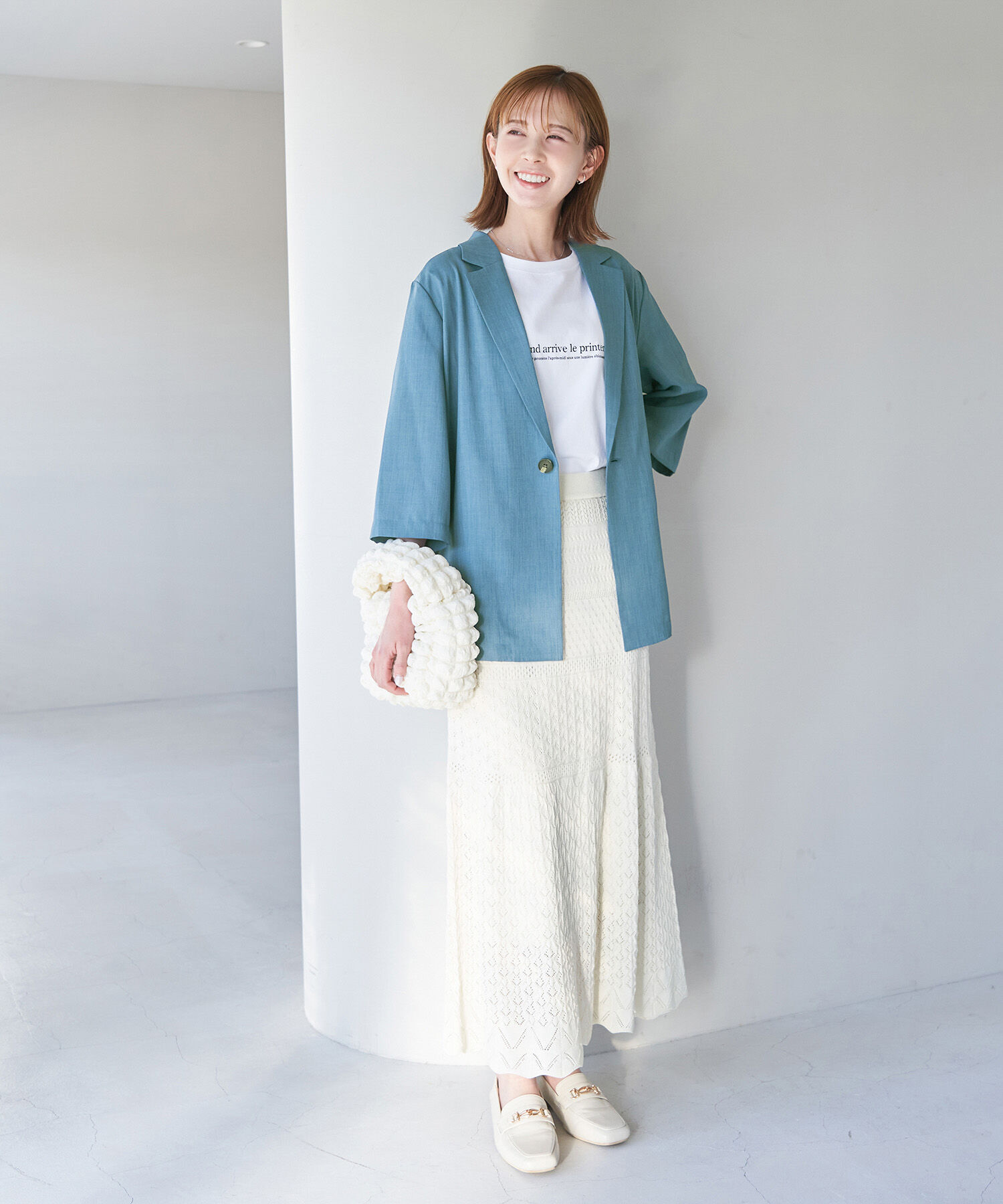 Rope&rsquo;Picnic「セットアップ対応/麻調シアージャケット」|テーラードジャケット|