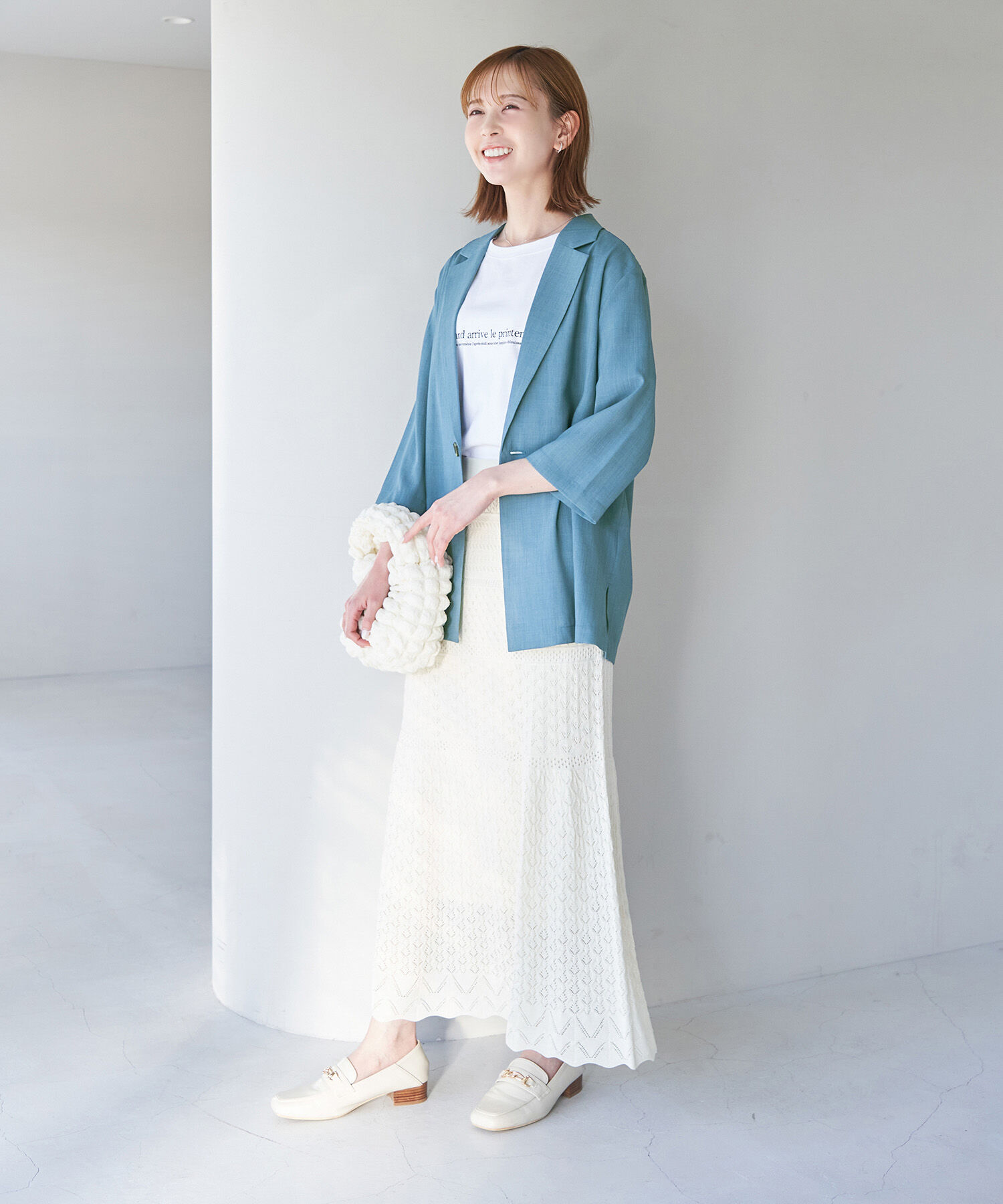 Rope&rsquo;Picnic「セットアップ対応/麻調シアージャケット」|テーラードジャケット|