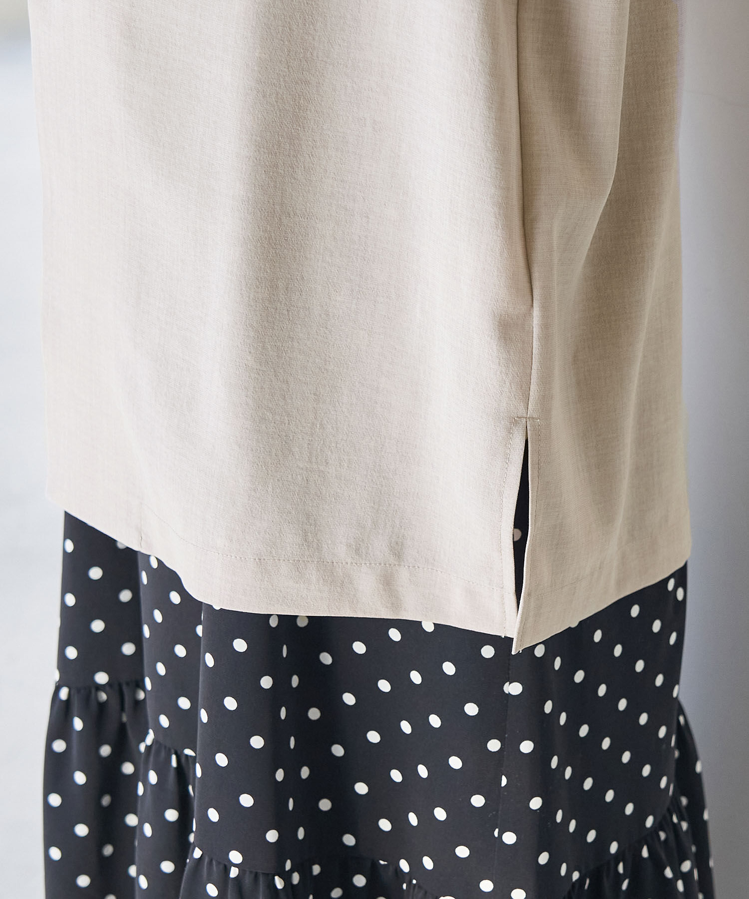 Rope&rsquo;Picnic「セットアップ対応/麻調シアージャケット」|テーラードジャケット|