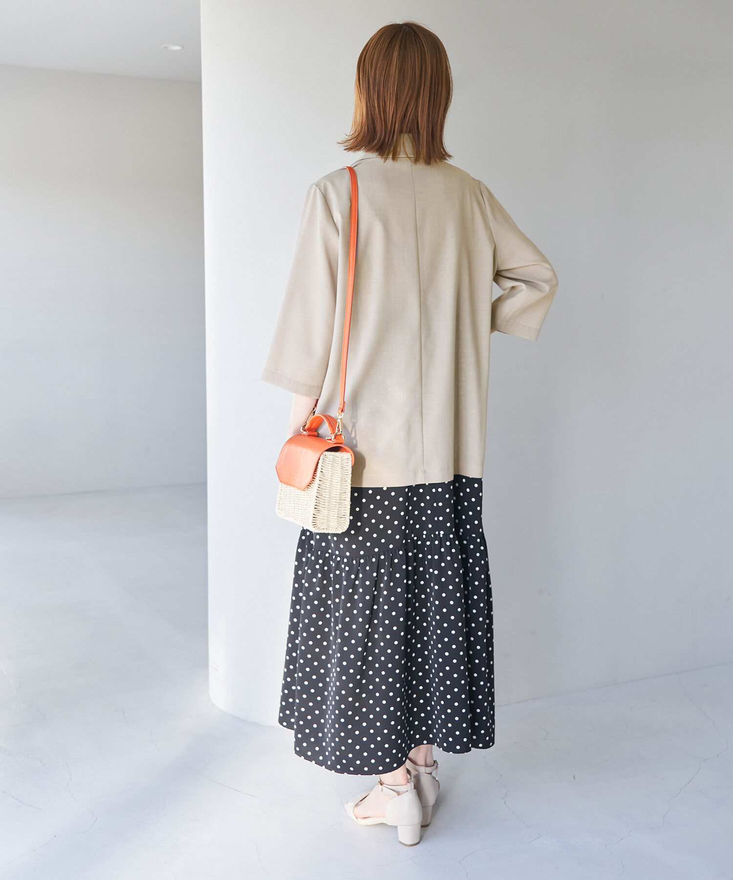 Rope&rsquo;Picnic「セットアップ対応/麻調シアージャケット」|テーラードジャケット|