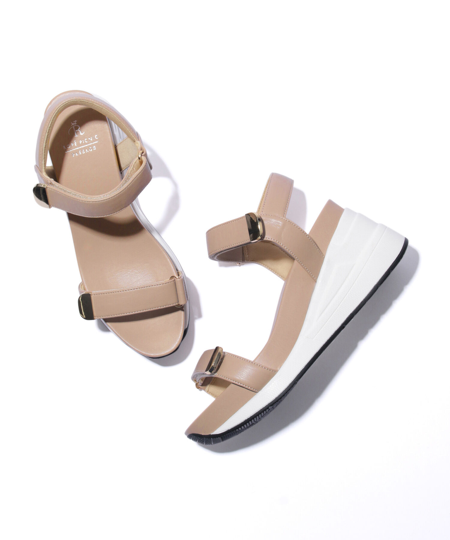 ROPE PICNIC PASSAGE「ウェッジソールスニーカーサンダル」|サンダル|ベージュ(27)