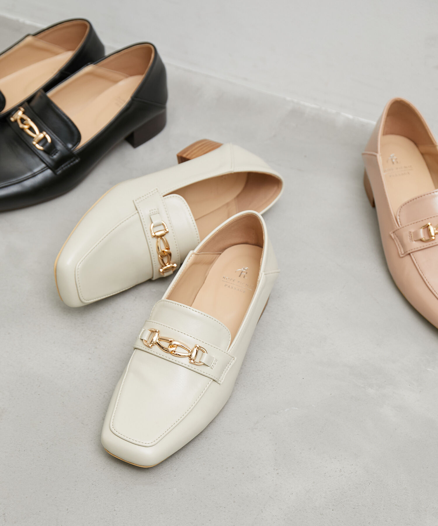 ROPE PICNIC PASSAGE「スクエアトゥビットローファーバブーシュ」|ローファー|キナリ(16)