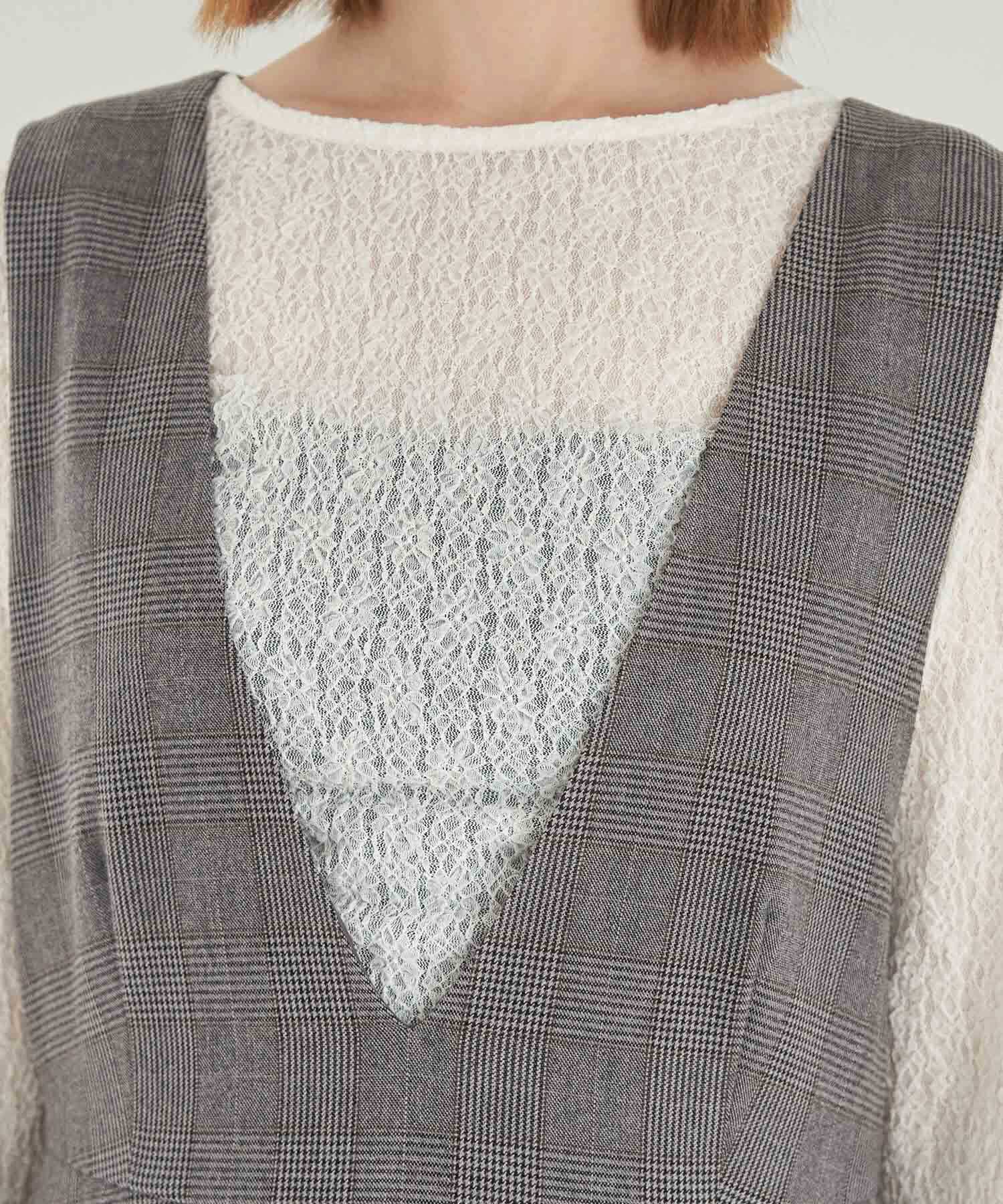 Rope&rsquo;Picnic「チェックジャンパースカート」|ジャンパースカート|