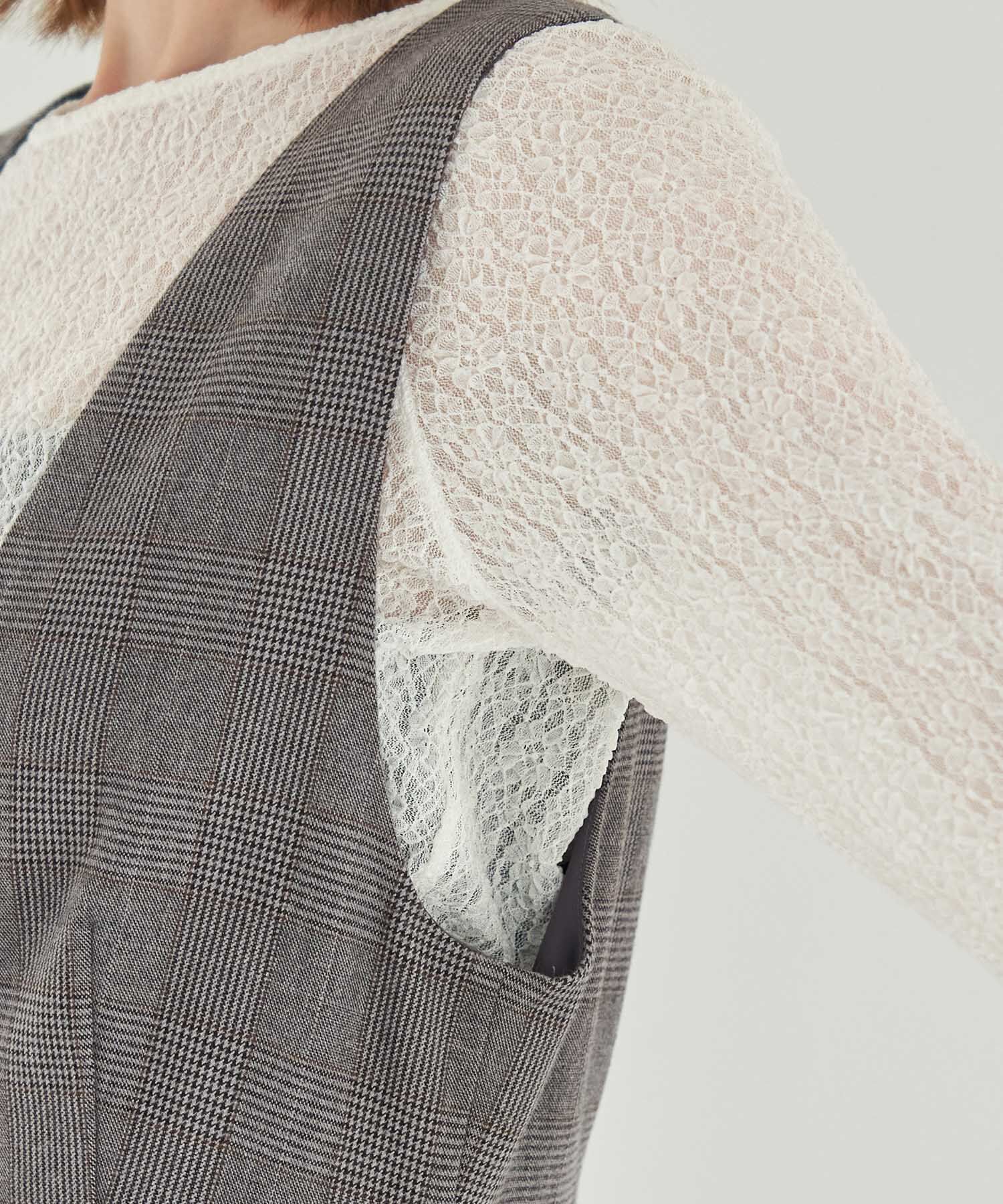 Rope&rsquo;Picnic「チェックジャンパースカート」|ジャンパースカート|