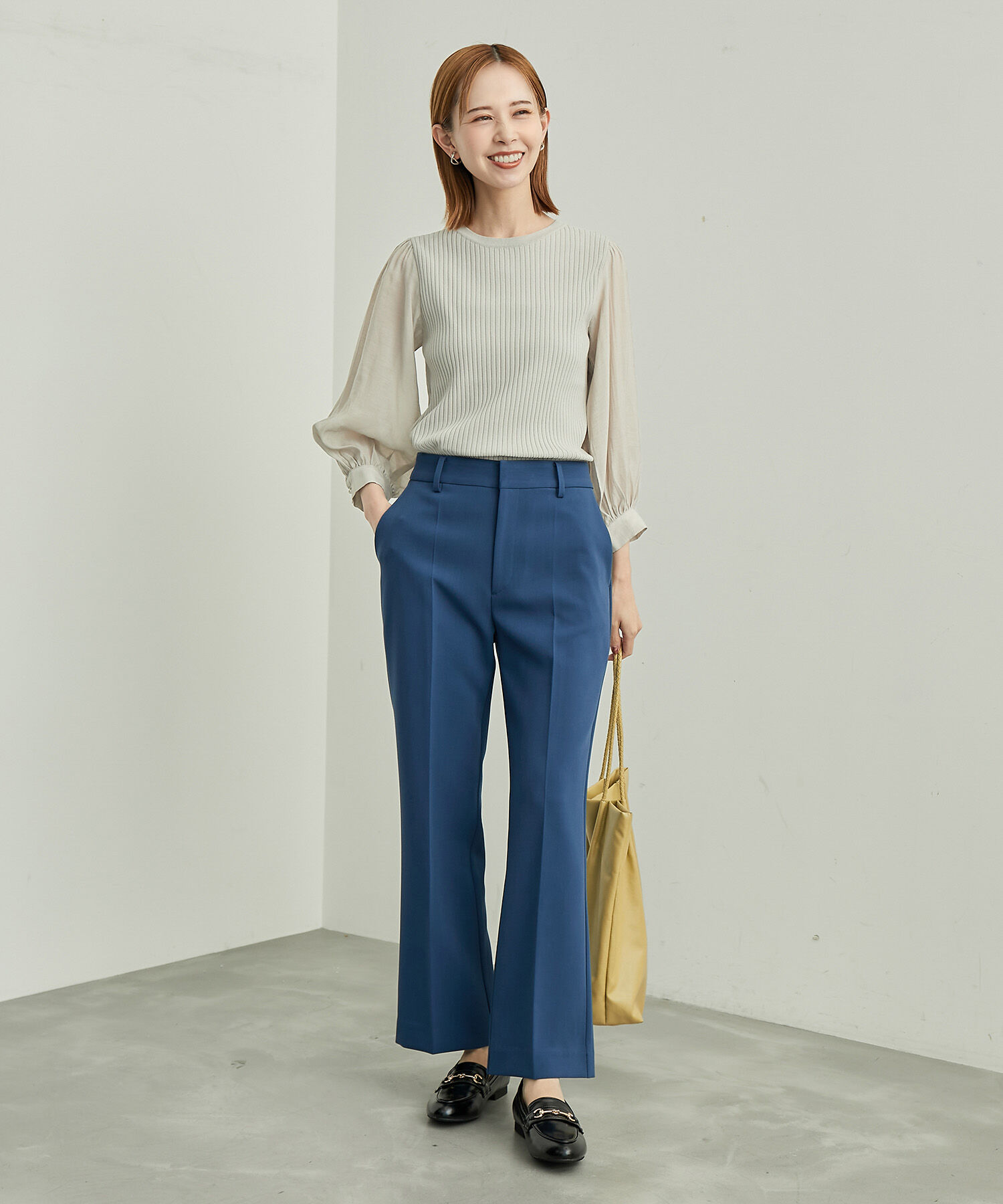 Rope&rsquo;Picnic「シアースリーブニットプルオーバー」|ニット・セーター|