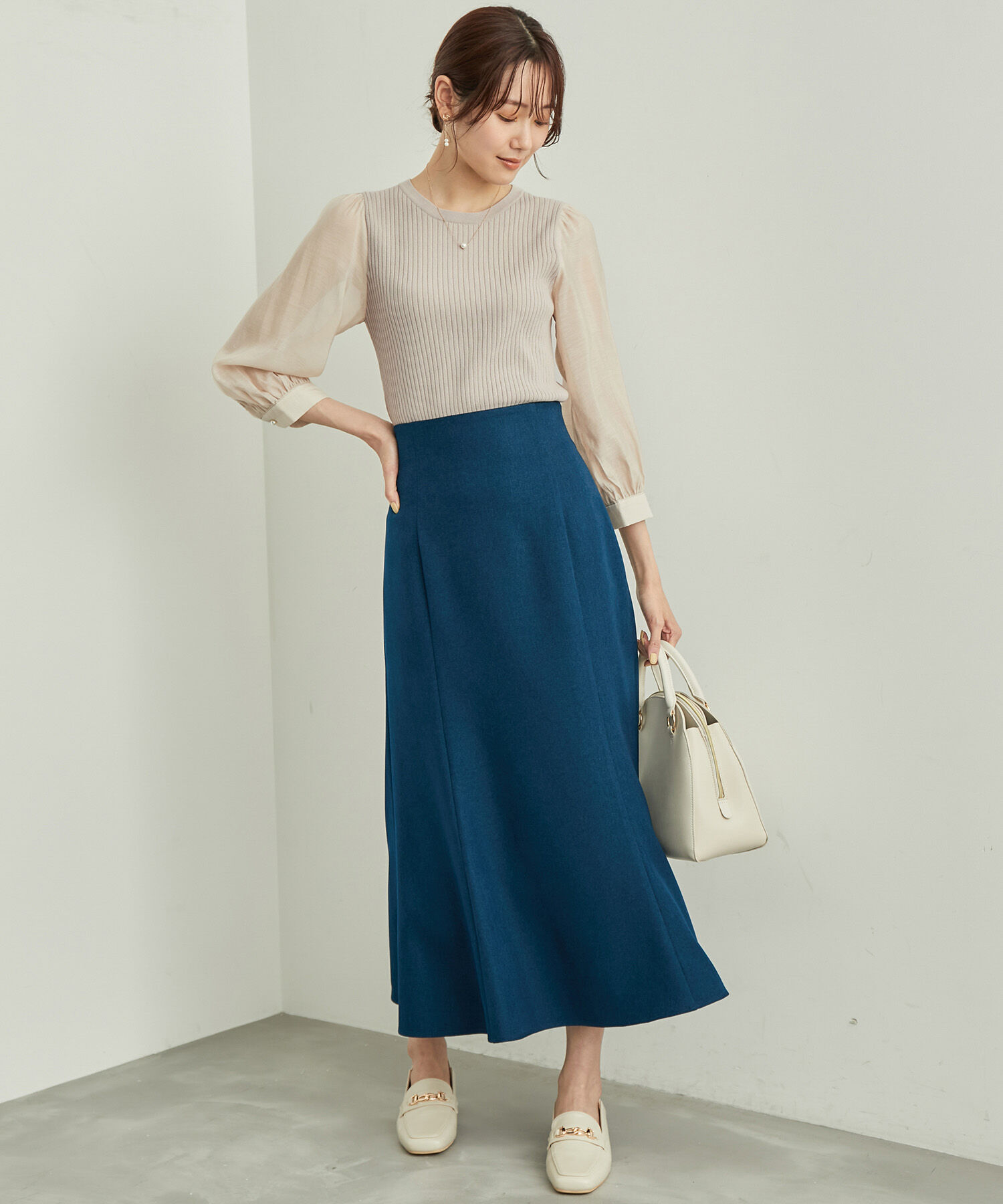 Rope&rsquo;Picnic「シアースリーブニットプルオーバー」|ニット・セーター|