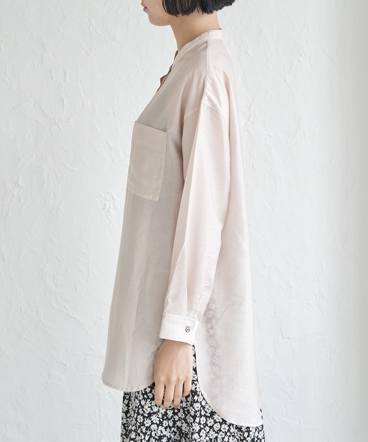 Rope&rsquo;Picnic「バンドカラーポケットシアーシャツ」|シャツ・ブラウス|