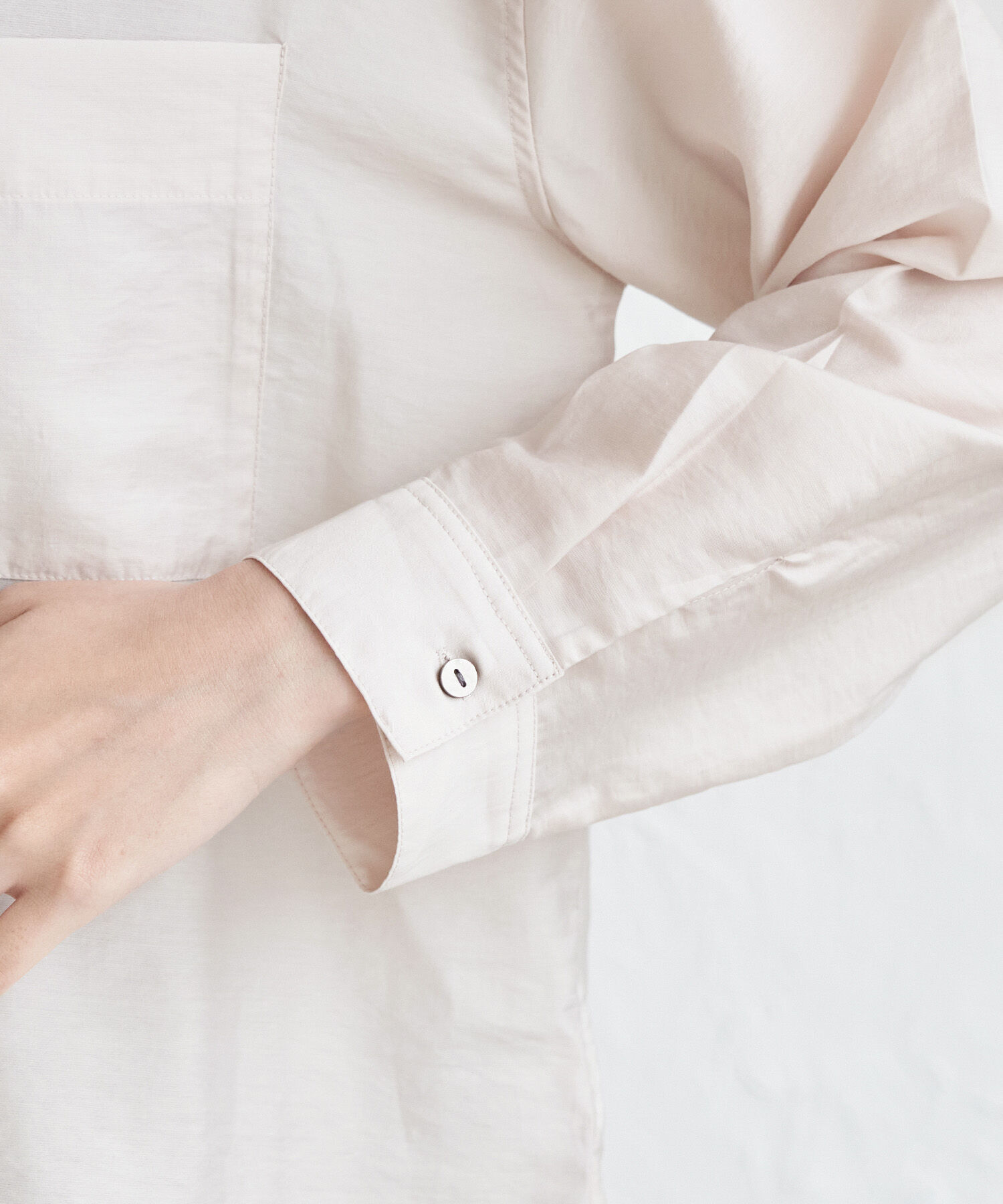 Rope&rsquo;Picnic「バンドカラーポケットシアーシャツ」|シャツ・ブラウス|