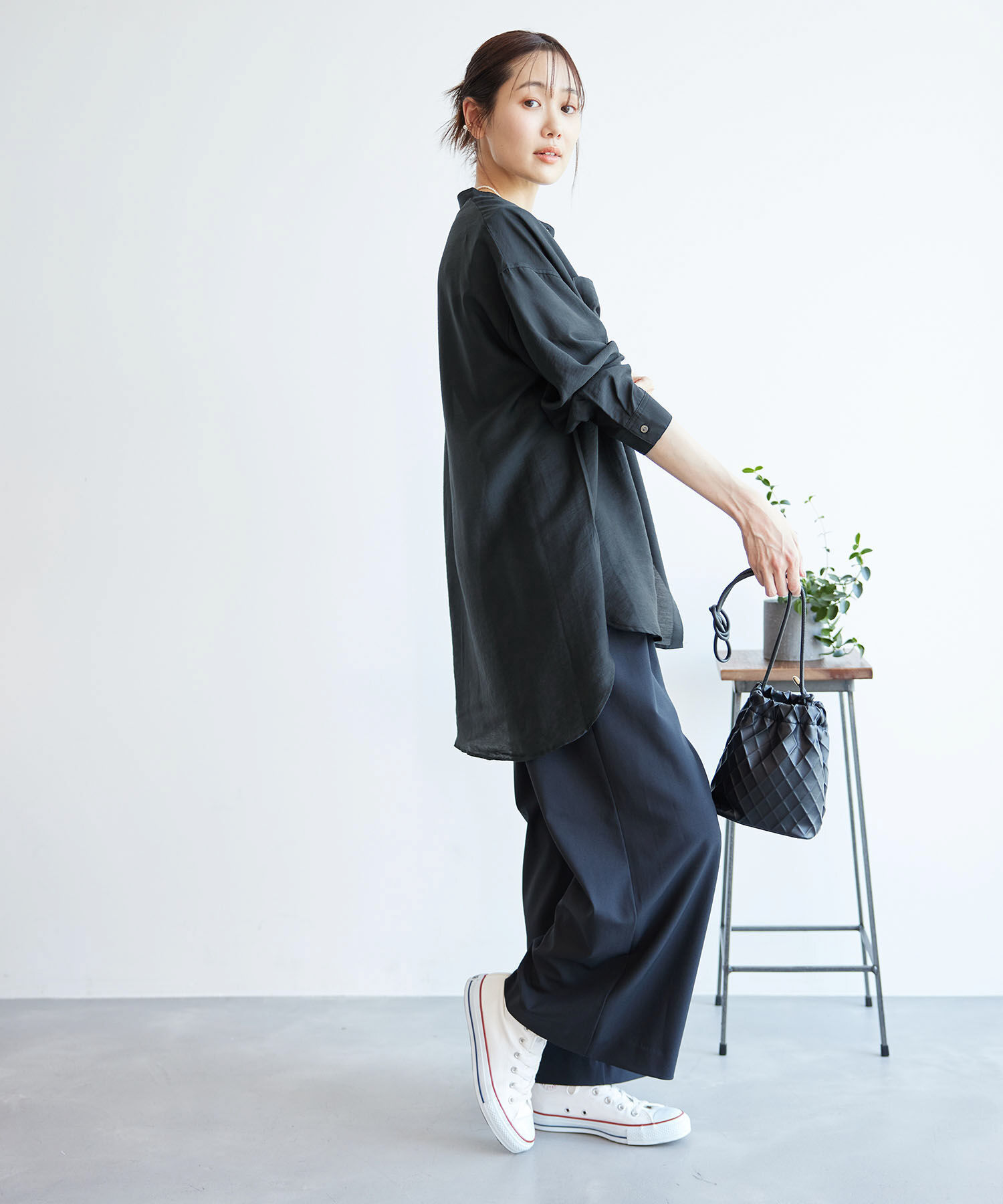 Rope&rsquo;Picnic「バンドカラーポケットシアーシャツ」|シャツ・ブラウス|