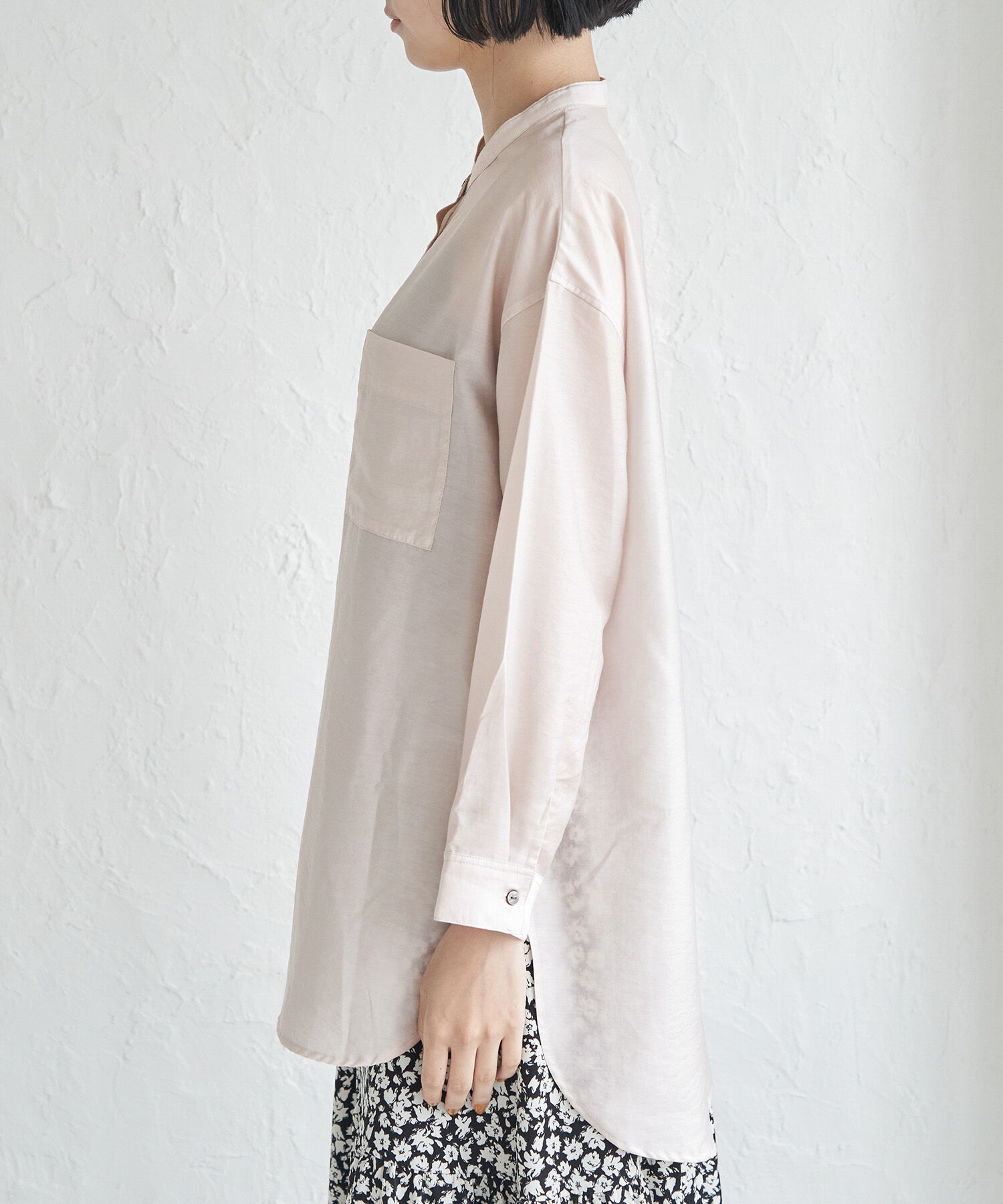 Rope&rsquo;Picnic「バンドカラーポケットシアーシャツ」|シャツ・ブラウス|