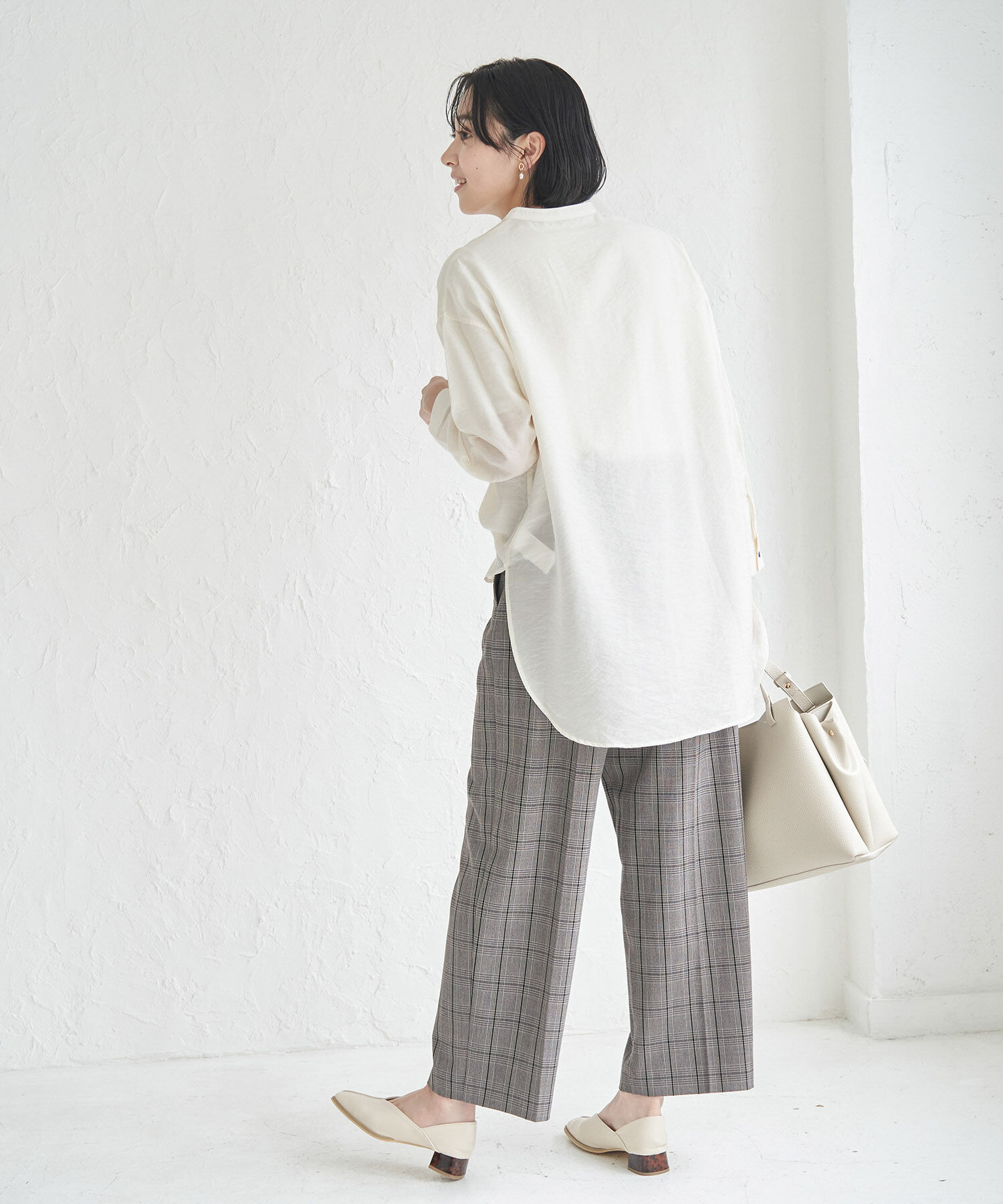 Rope&rsquo;Picnic「バンドカラーポケットシアーシャツ」|シャツ・ブラウス|