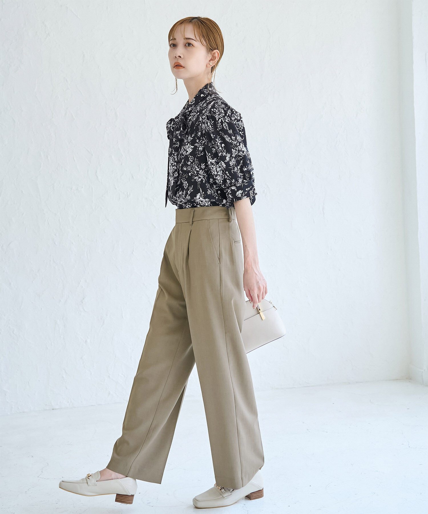 Rope&rsquo;Picnic「接触冷感・洗濯機OK/サラサラセミタックワイドパンツ」|その他|