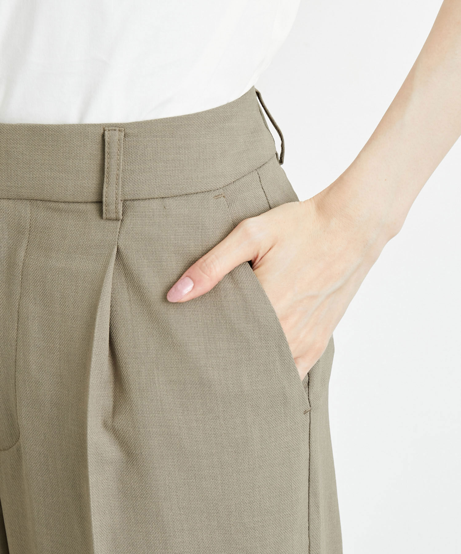 Rope&rsquo;Picnic「接触冷感・洗濯機OK/サラサラセミタックワイドパンツ」|その他|