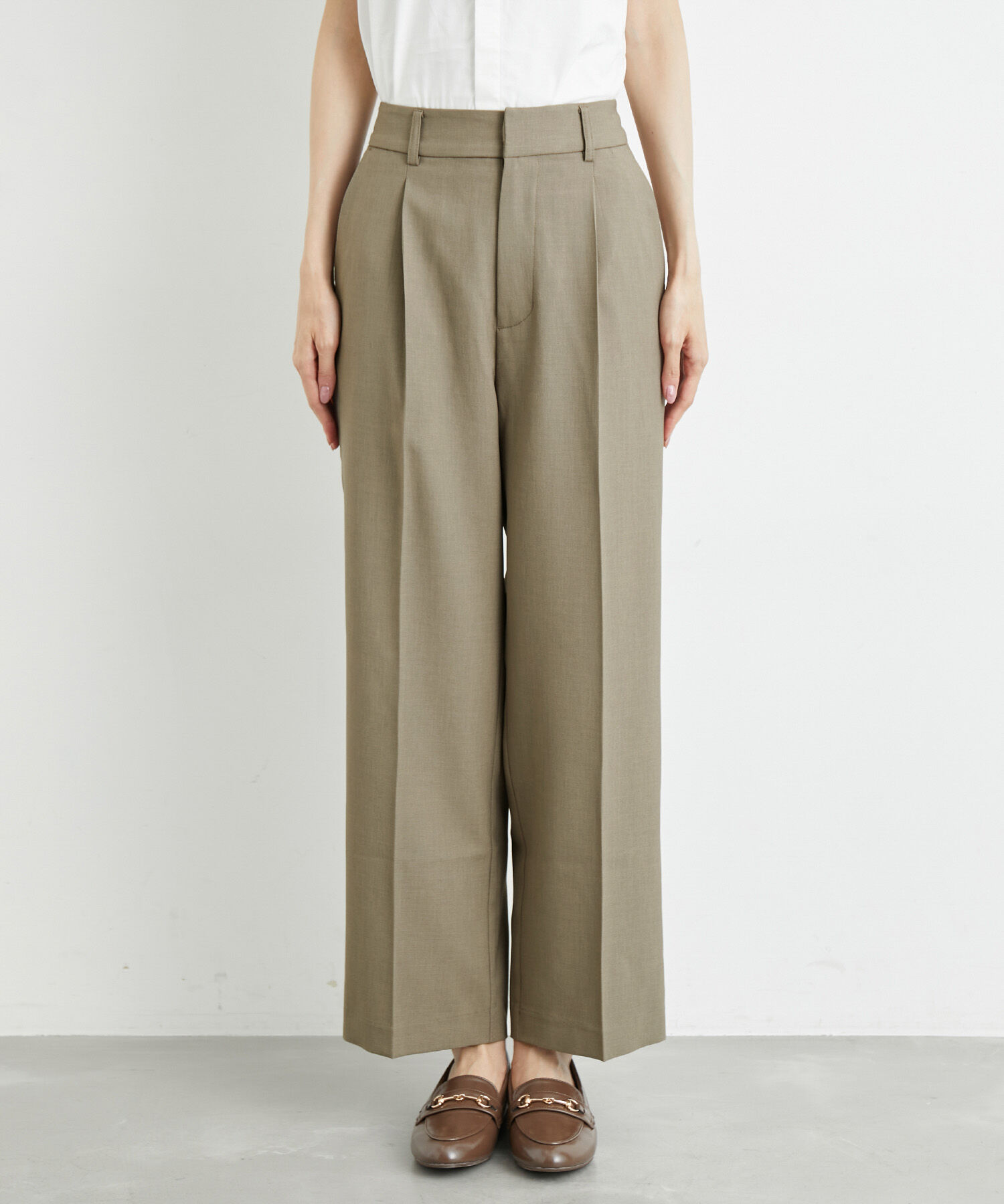 Rope&rsquo;Picnic「接触冷感・洗濯機OK/サラサラセミタックワイドパンツ」|その他|