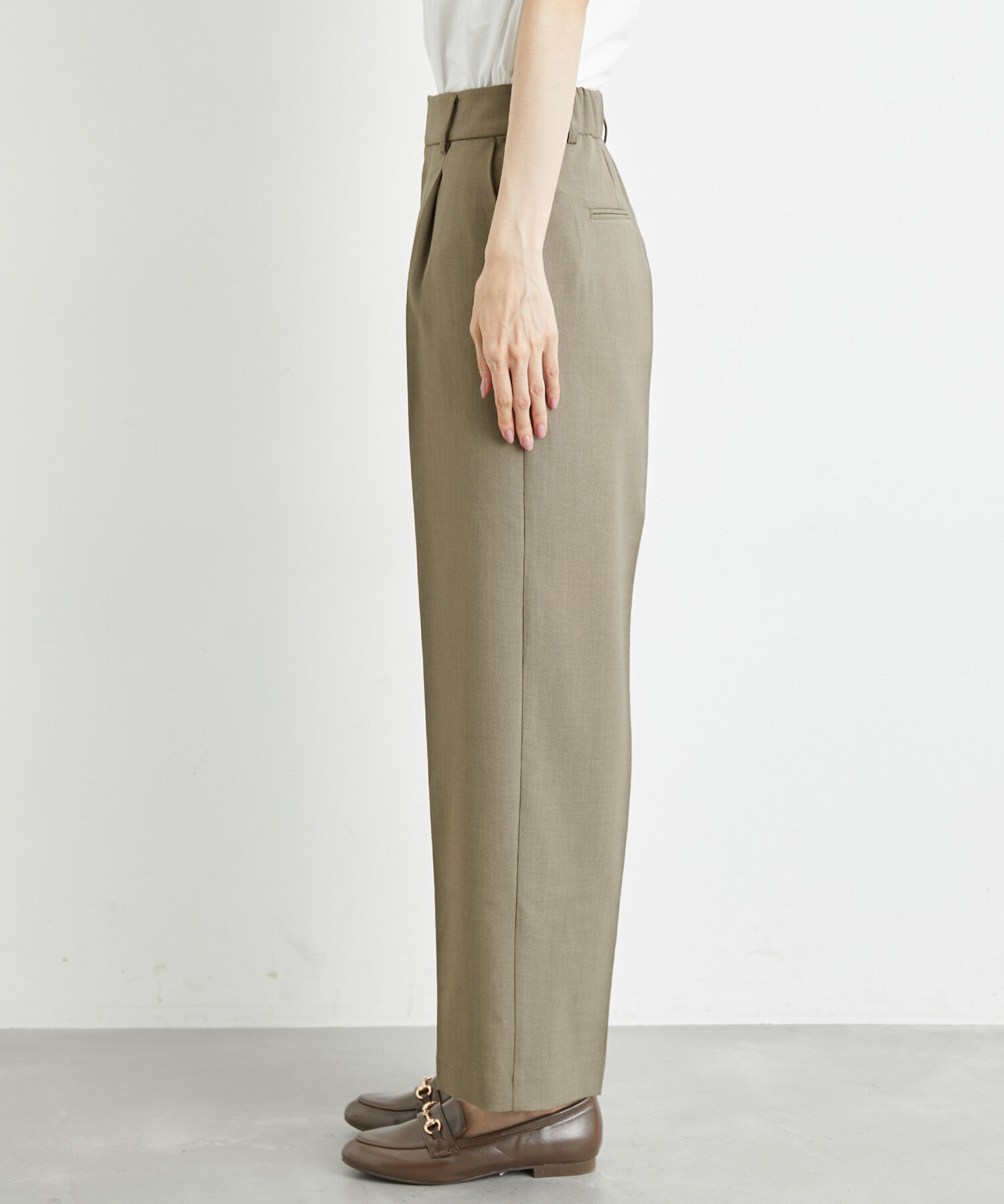 Rope&rsquo;Picnic「接触冷感・洗濯機OK/サラサラセミタックワイドパンツ」|その他|