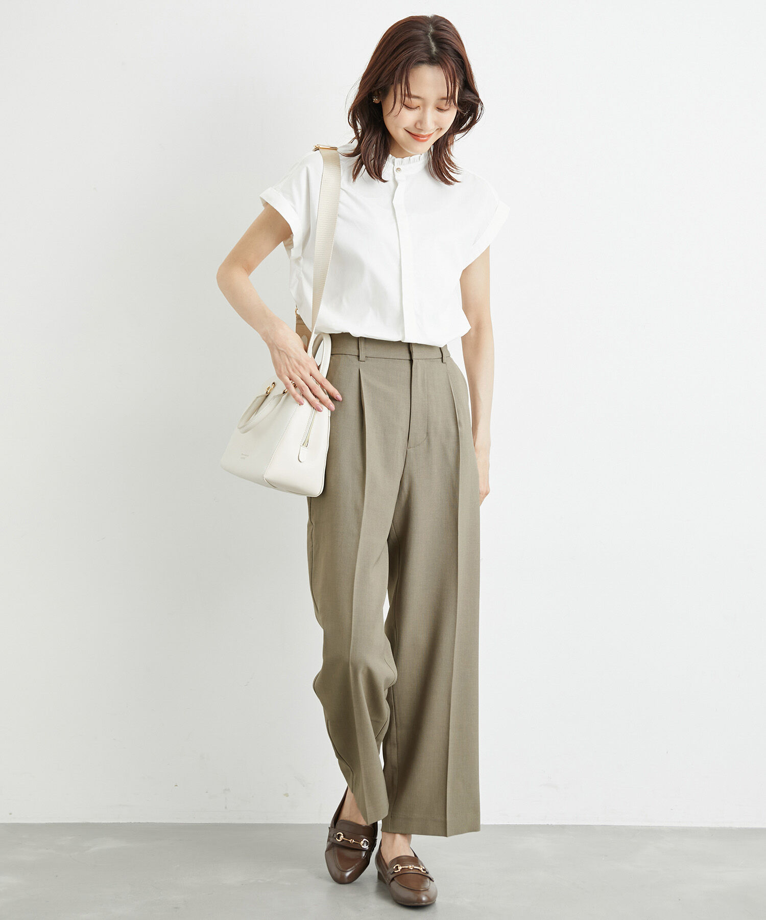 Rope&rsquo;Picnic「接触冷感・洗濯機OK/サラサラセミタックワイドパンツ」|その他|