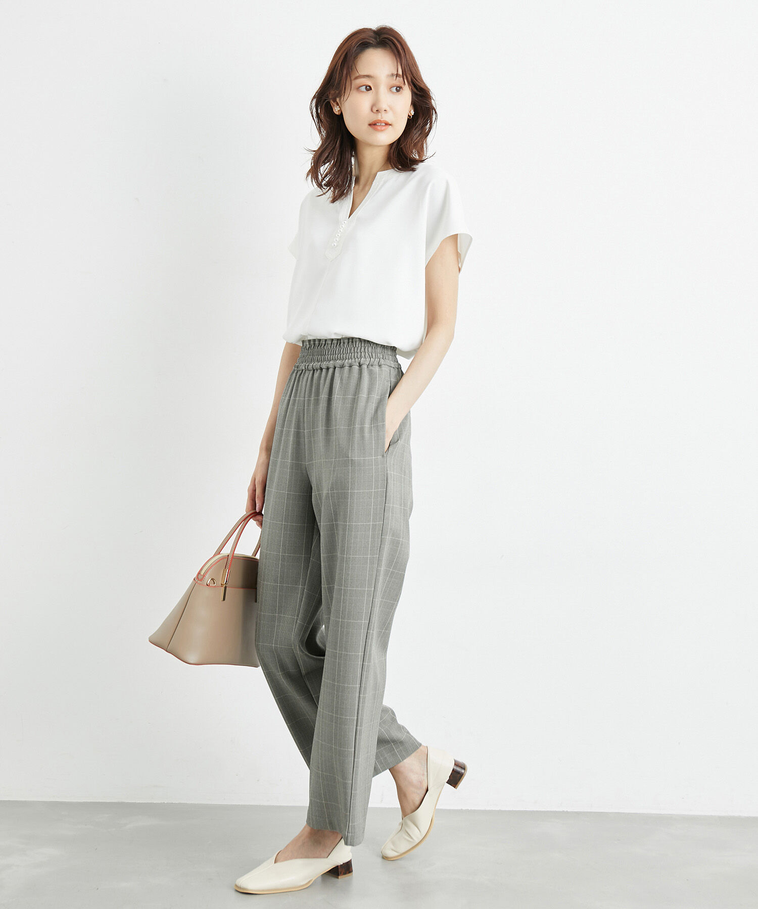 Rope&rsquo;Picnic「リンクコーデ/チェックイージーワイドパンツ」|その他|