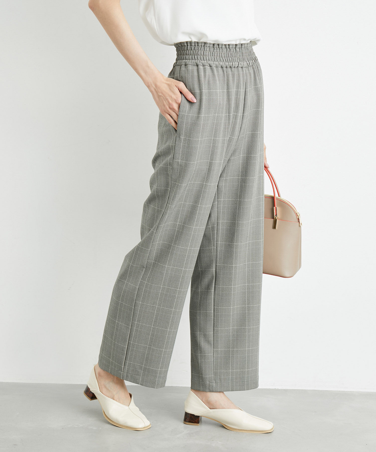 Rope&rsquo;Picnic「リンクコーデ/チェックイージーワイドパンツ」|その他|