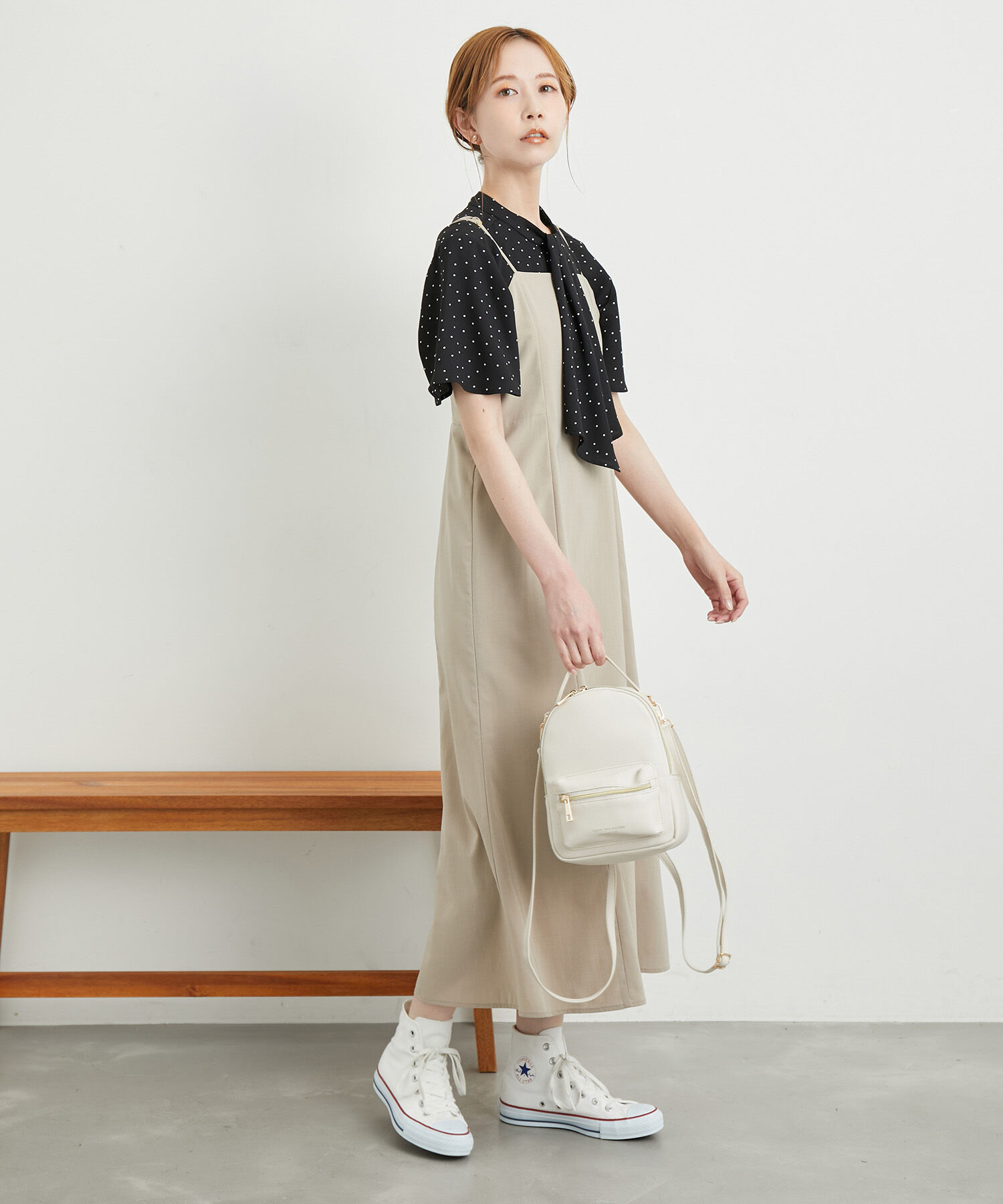 Rope&rsquo;Picnic「洗濯機OK・2WAY/サラサラボウタイハーフスリーブブラウス」|シャツ・ブラウス|