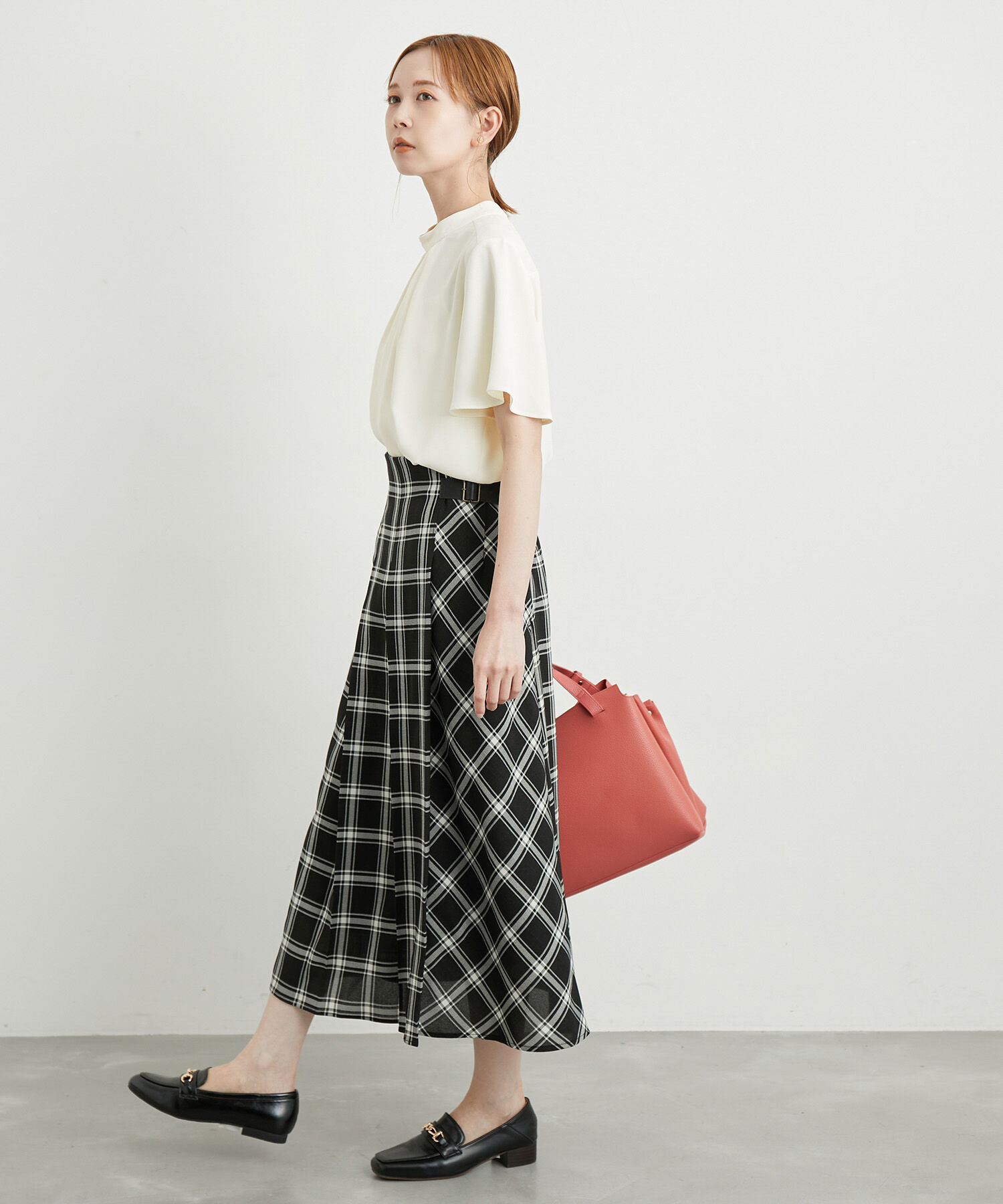 Rope&rsquo;Picnic「洗濯機OK・2WAY/サラサラボウタイハーフスリーブブラウス」|シャツ・ブラウス|