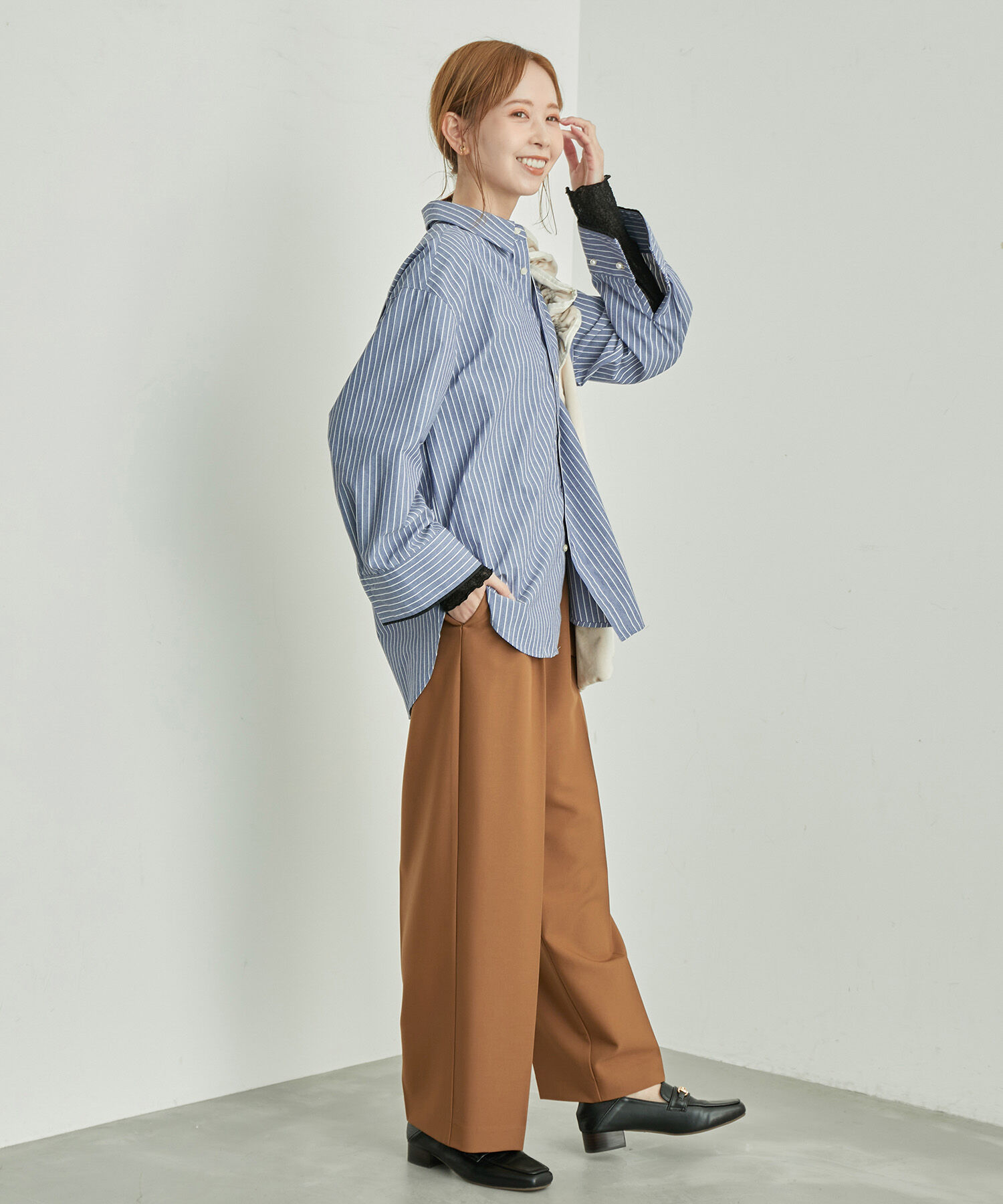 Rope&rsquo;Picnic「【CM着用商品】シワになりにくいカフスシャツ」|シャツ・ブラウス|