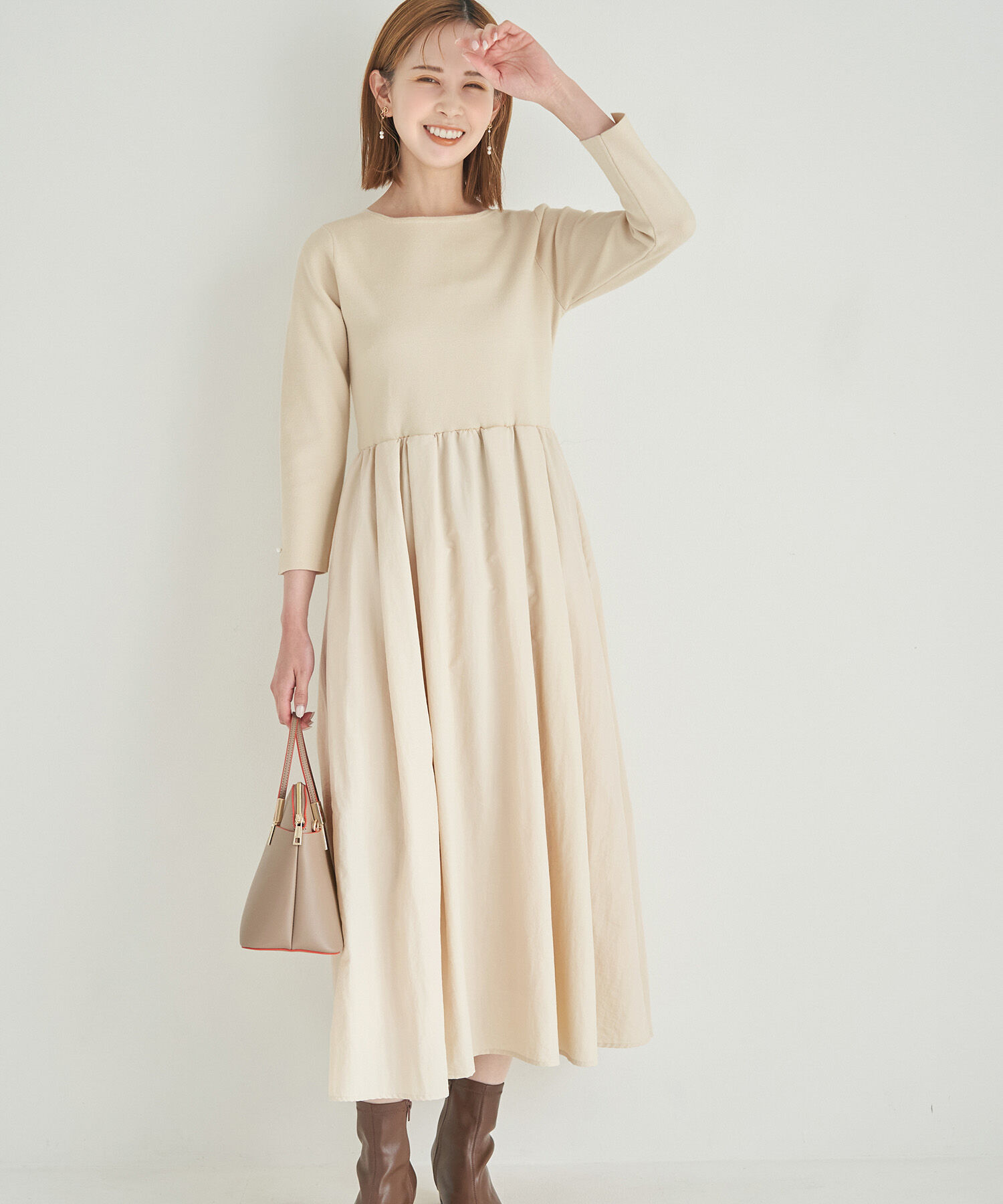 Rope&rsquo;Picnic「RENU/ニットドッキングワンピース」|ワンピース|キナリ(16)