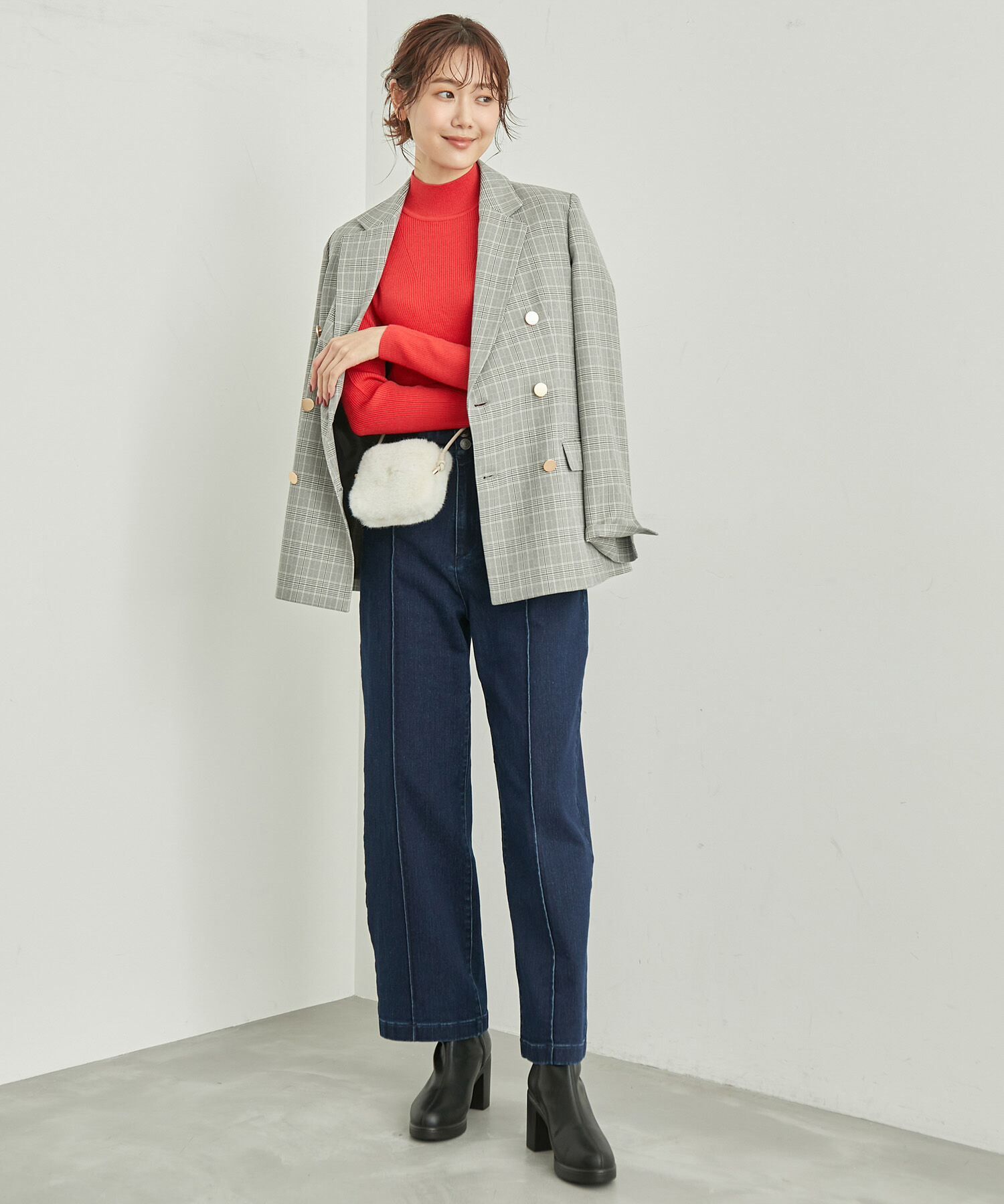 Rope&rsquo;Picnic「パチパチしにくい・洗濯機OK・アンチピリング/ハイネックニットプルオーバー」|ニット・セーター|