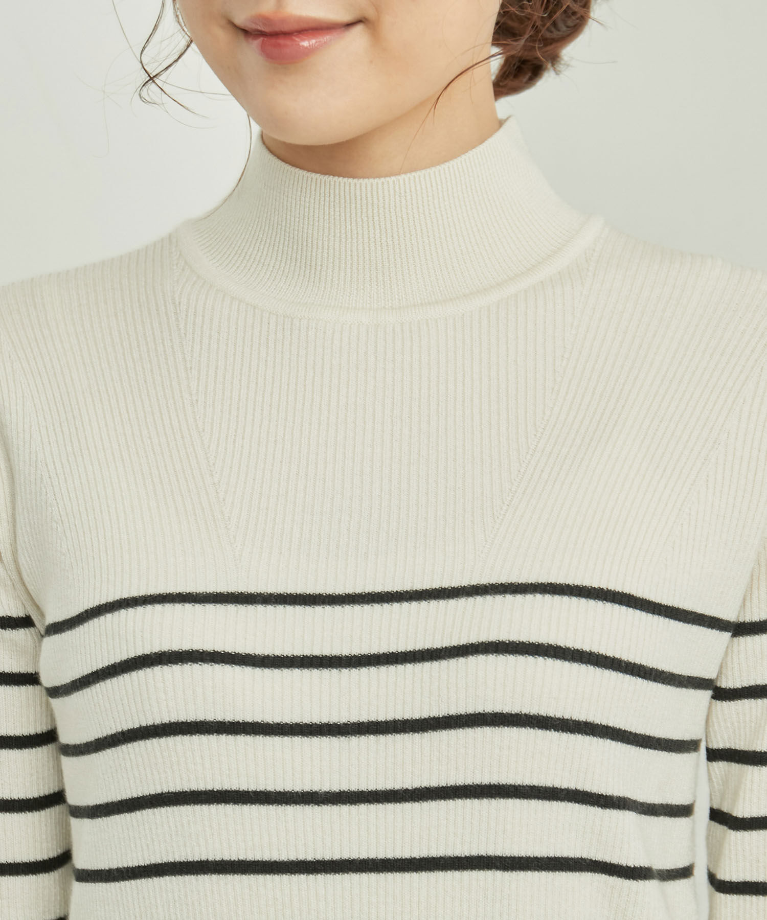 Rope&rsquo;Picnic「パチパチしにくい・洗濯機OK・アンチピリング/ハイネックニットプルオーバー」|ニット・セーター|