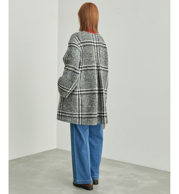 Rope&rsquo;Picnic「【WEB限定カラー:チェック】ハウンドトゥースツイードミディ丈Aラインコート」|その他|