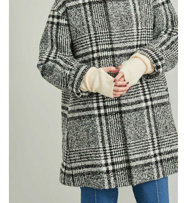 Rope&rsquo;Picnic「【WEB限定カラー:チェック】ハウンドトゥースツイードミディ丈Aラインコート」|その他|