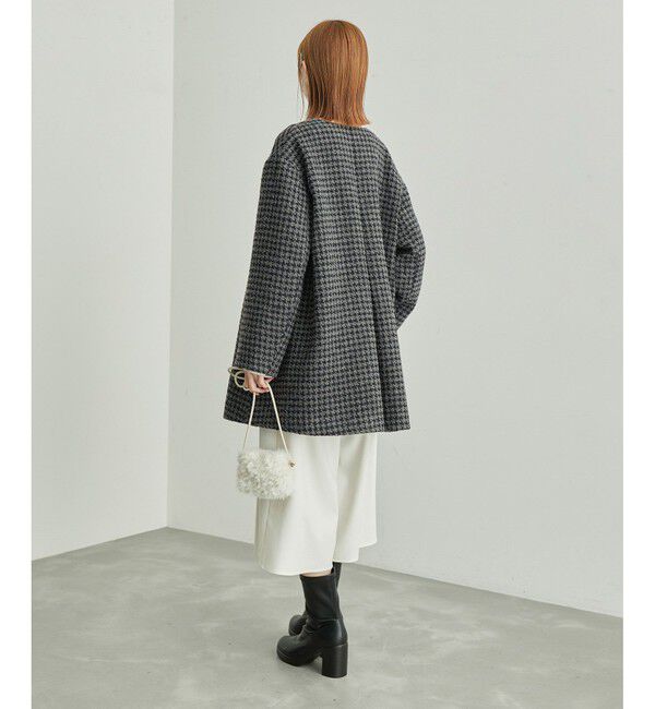 Rope&rsquo;Picnic「【WEB限定カラー:チェック】ハウンドトゥースツイードミディ丈Aラインコート」|その他|