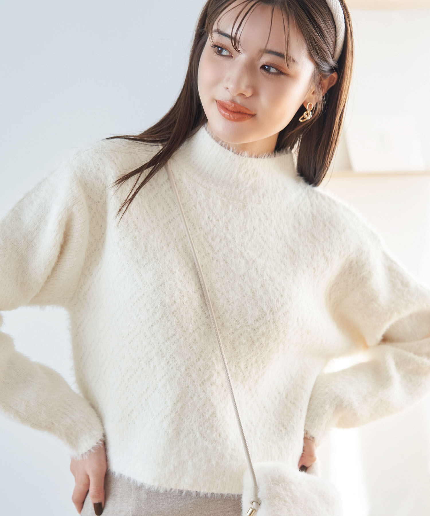 Rope&rsquo;Picnic「シャギーレースクロップドニットプルオーバー」|ニット・セーター|キナリ(16)