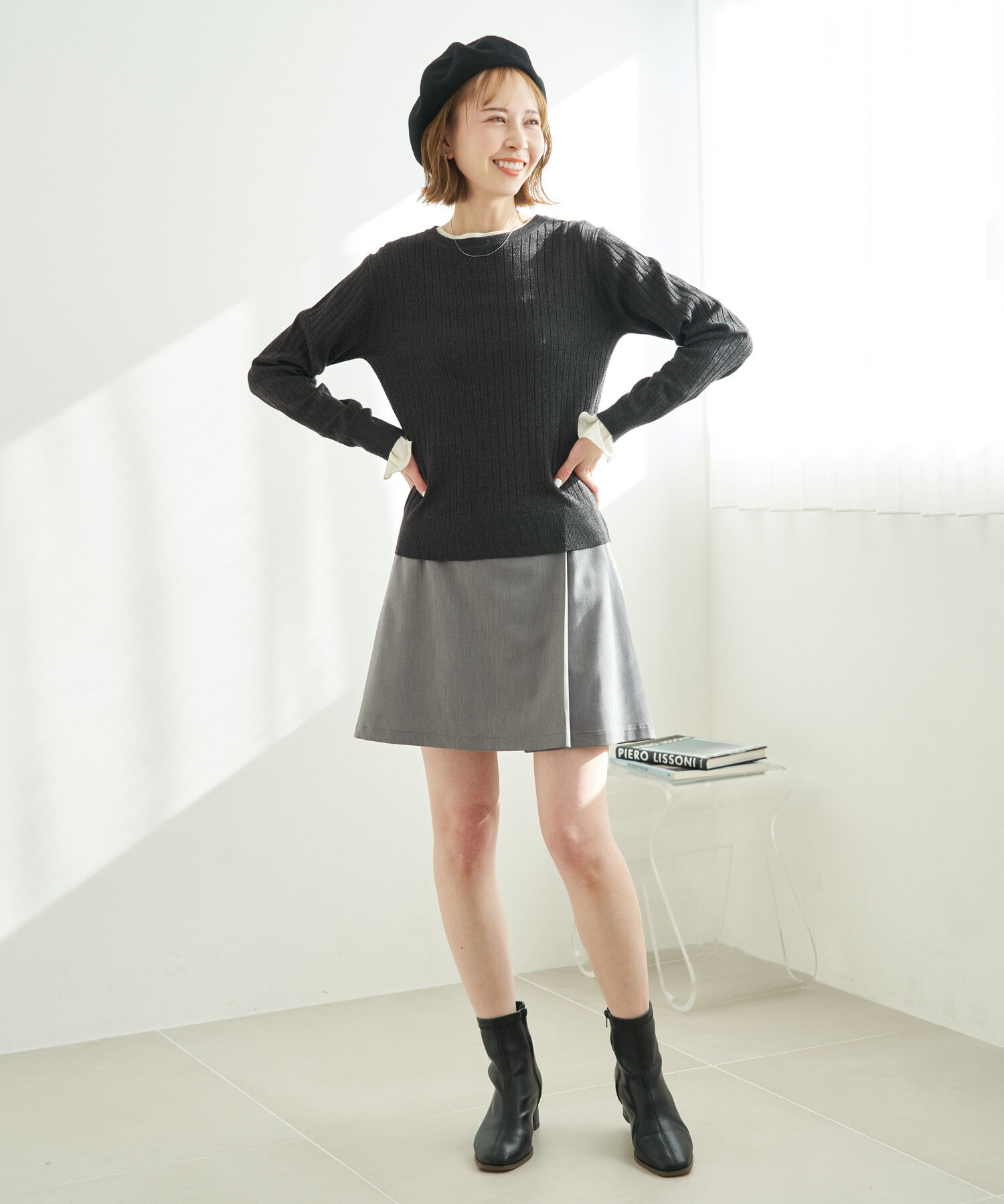 Rope&rsquo;Picnic「ラメワイドリブニットプルオーバー」|ニット・セーター|