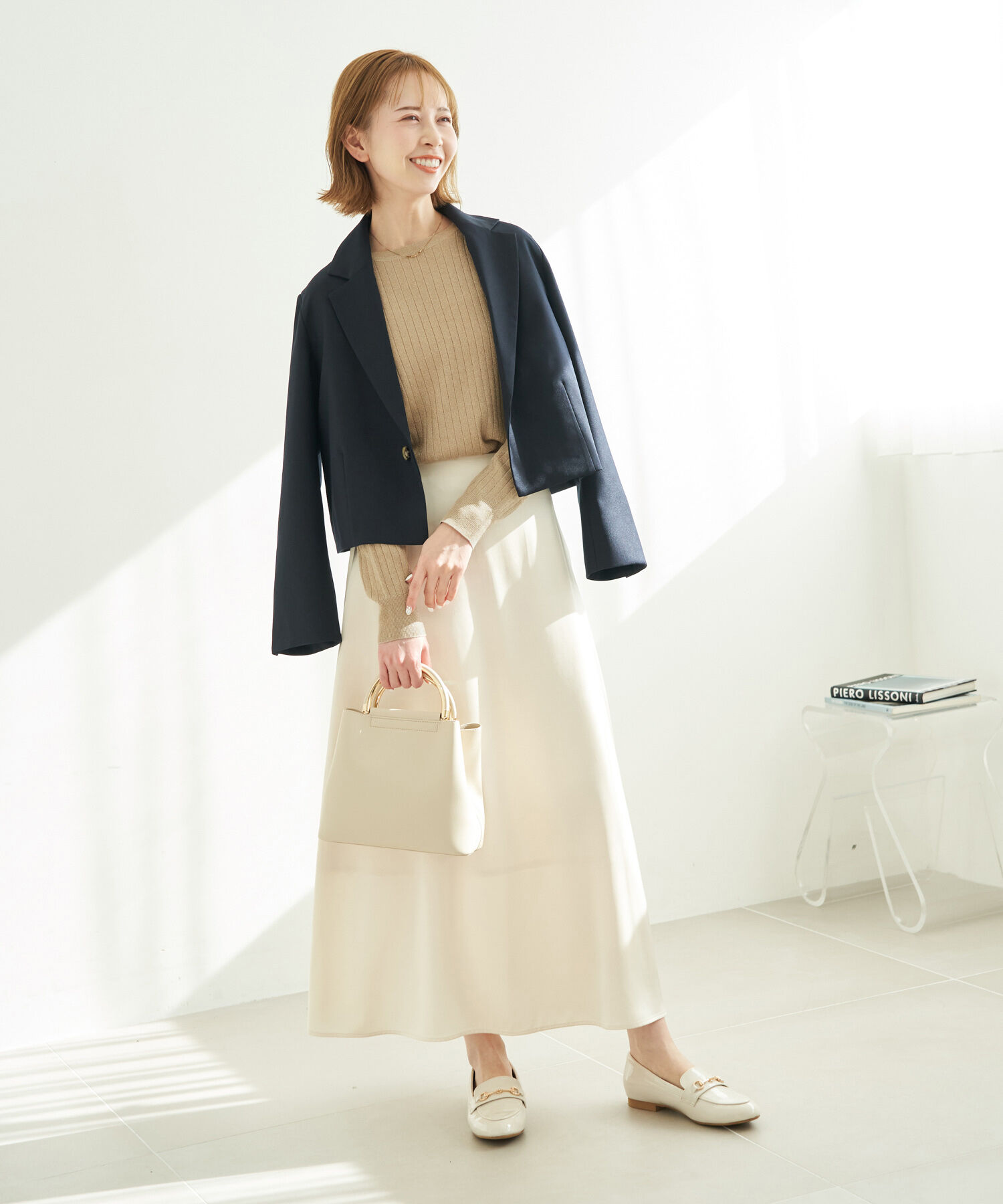 Rope&rsquo;Picnic「ラメワイドリブニットプルオーバー」|ニット・セーター|