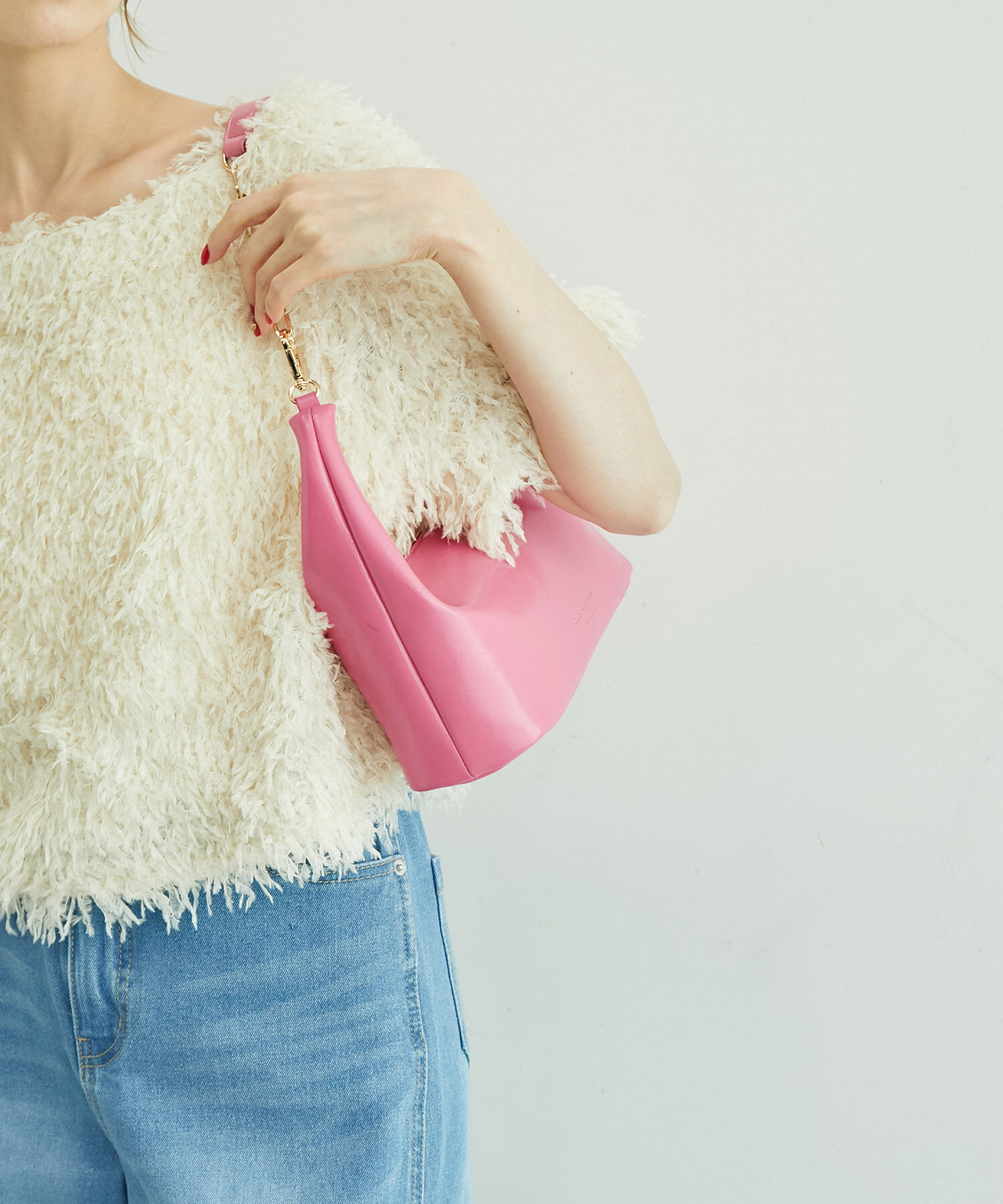 ROPE PICNIC PASSAGE「リンクルエナメルワイドワンショルダー＆クラッチバッグ」|ショルダー・メッセンジャー|