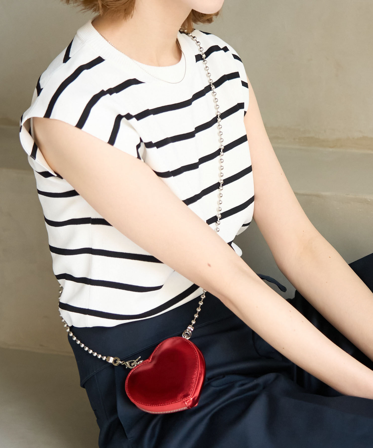 ROPE PICNIC PASSAGE「ミニハートボールチェーンショルダーバッグ」|ショルダー・メッセンジャー|